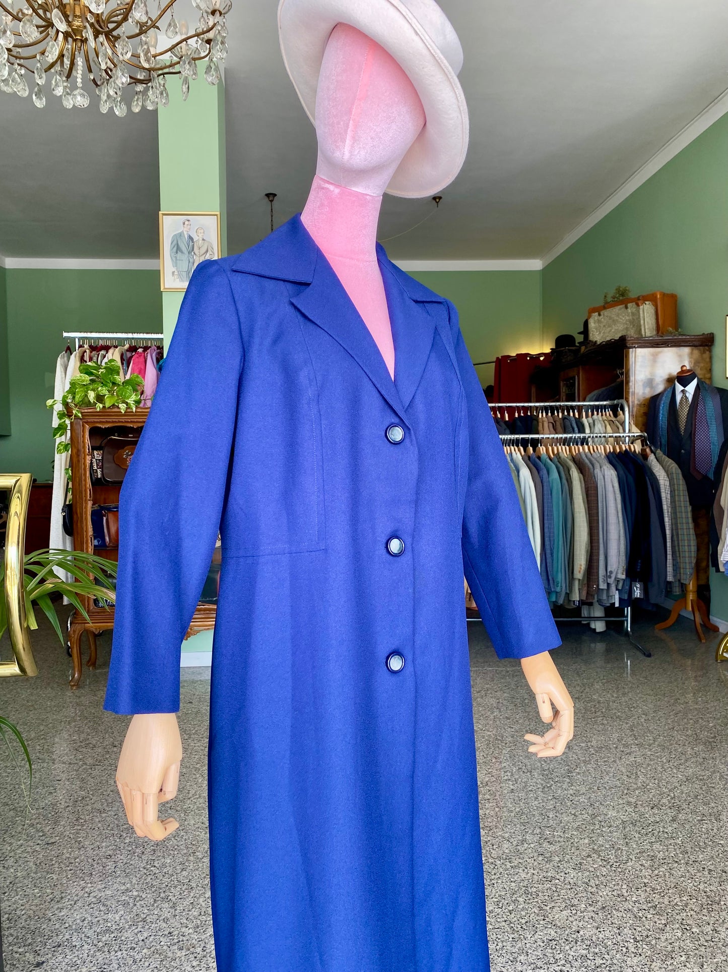 Soprabito sartoriale blu anni ‘60 - TG. 44/46