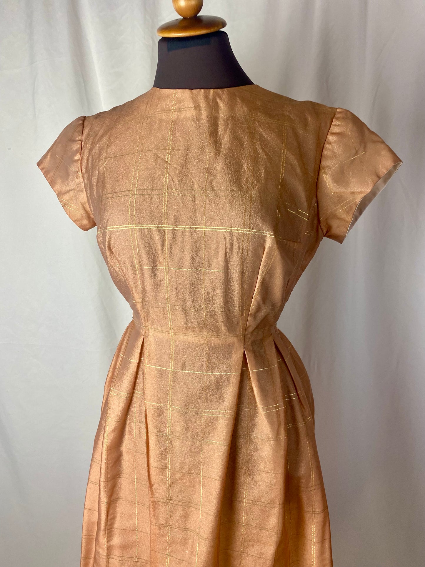 Abito anni ‘50 rosa e oro - TG. 40/42