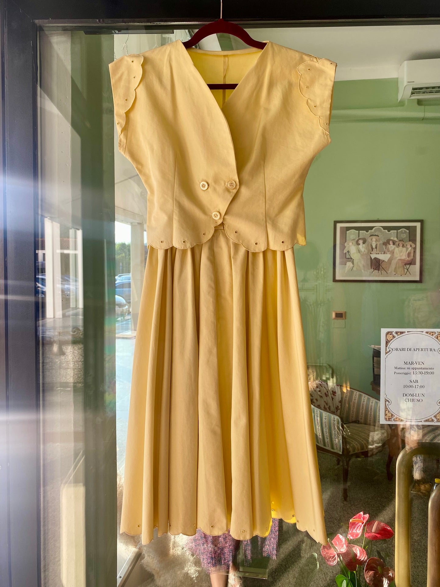 Abito anni ‘50 sartoriale 💛 x Sara