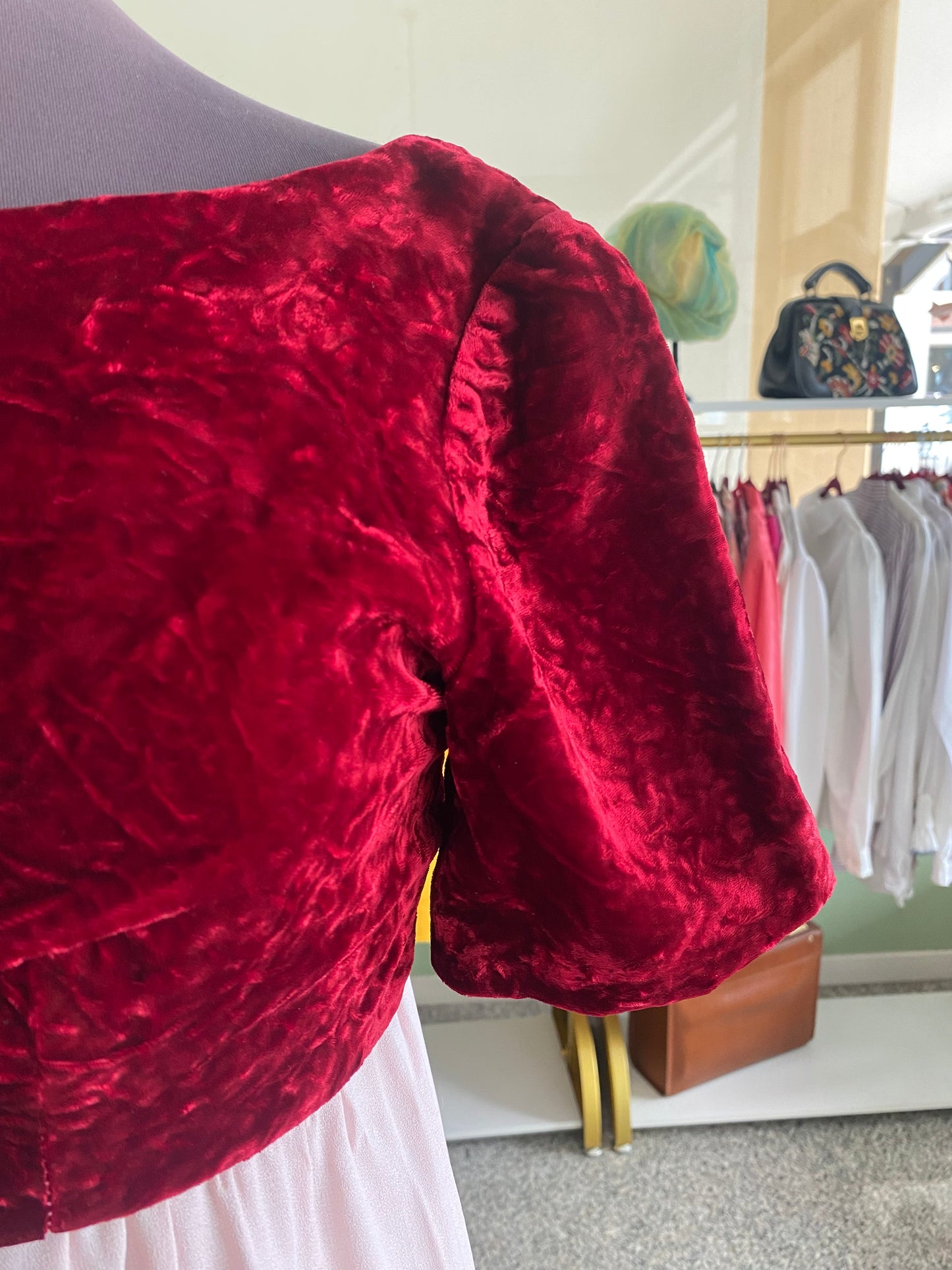 Abito anni ‘70 rosa e Borgogna - TG. 38
