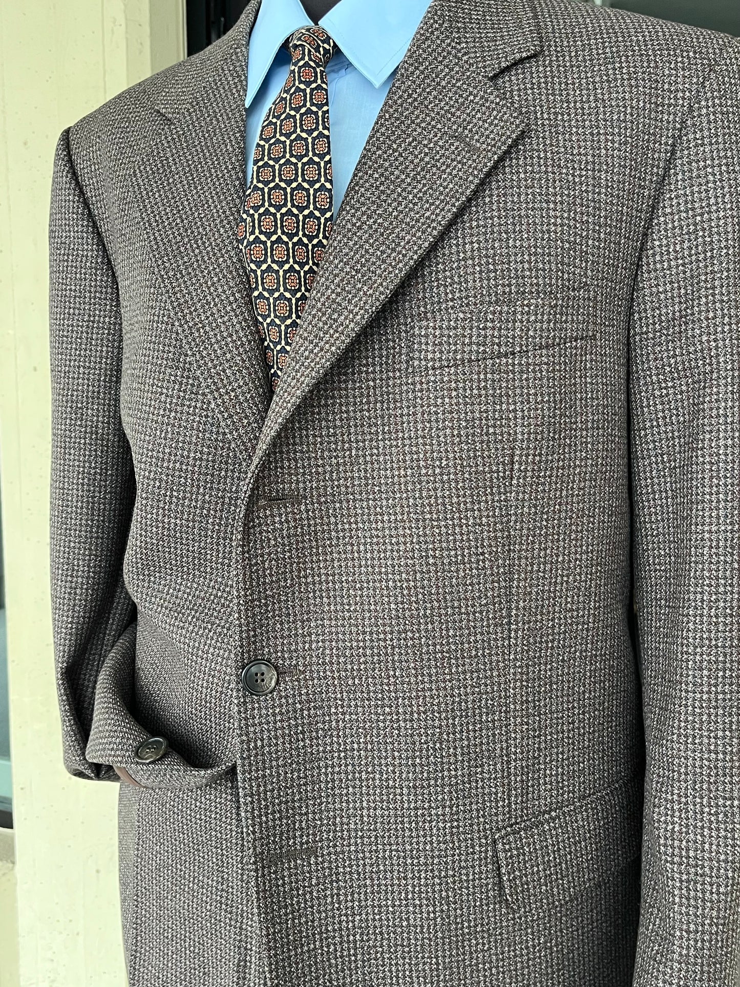 Completo anni '70 tweed tg. 56 drop 4