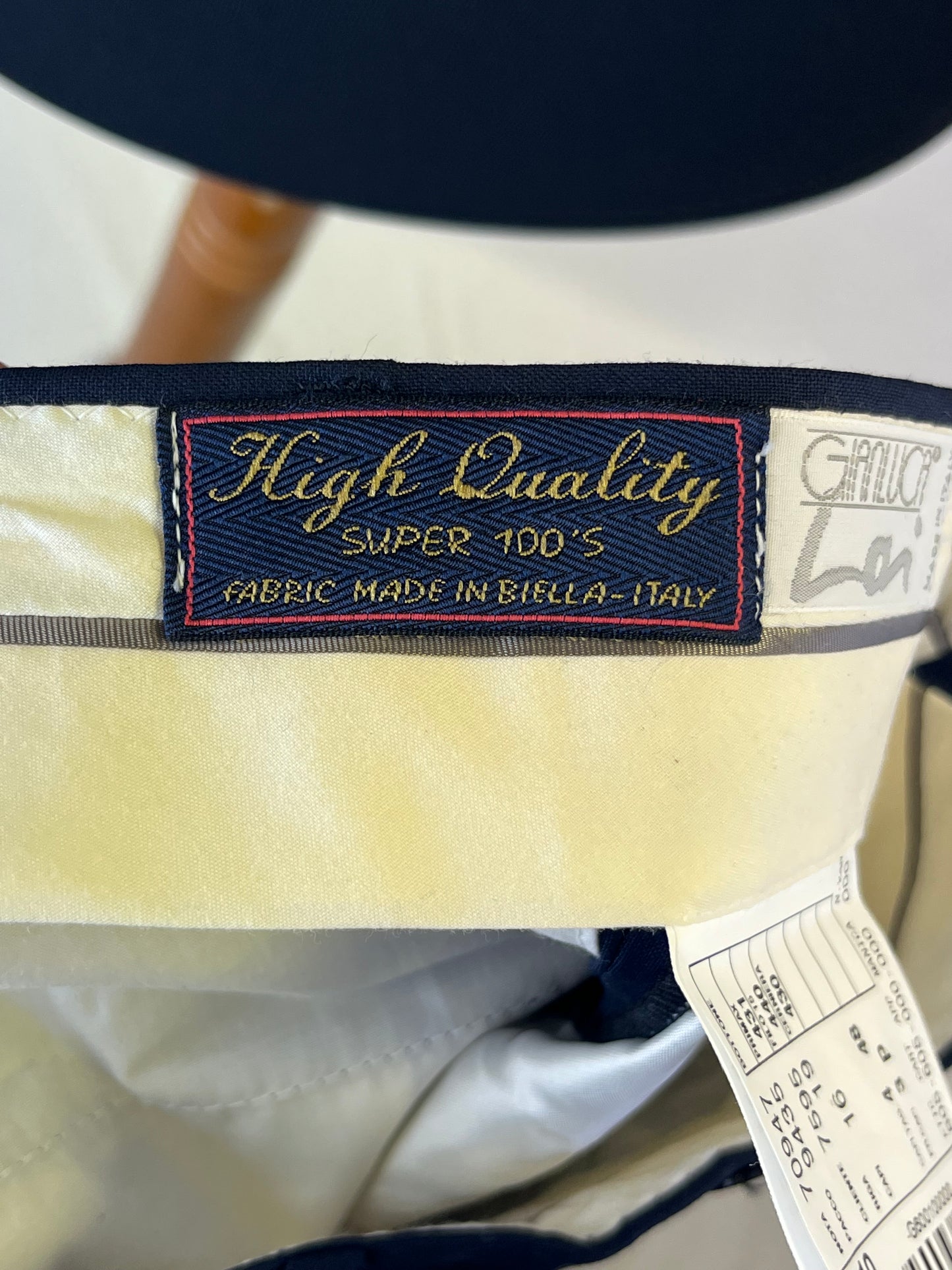 Calzoni fresco di lana blu tg. 48