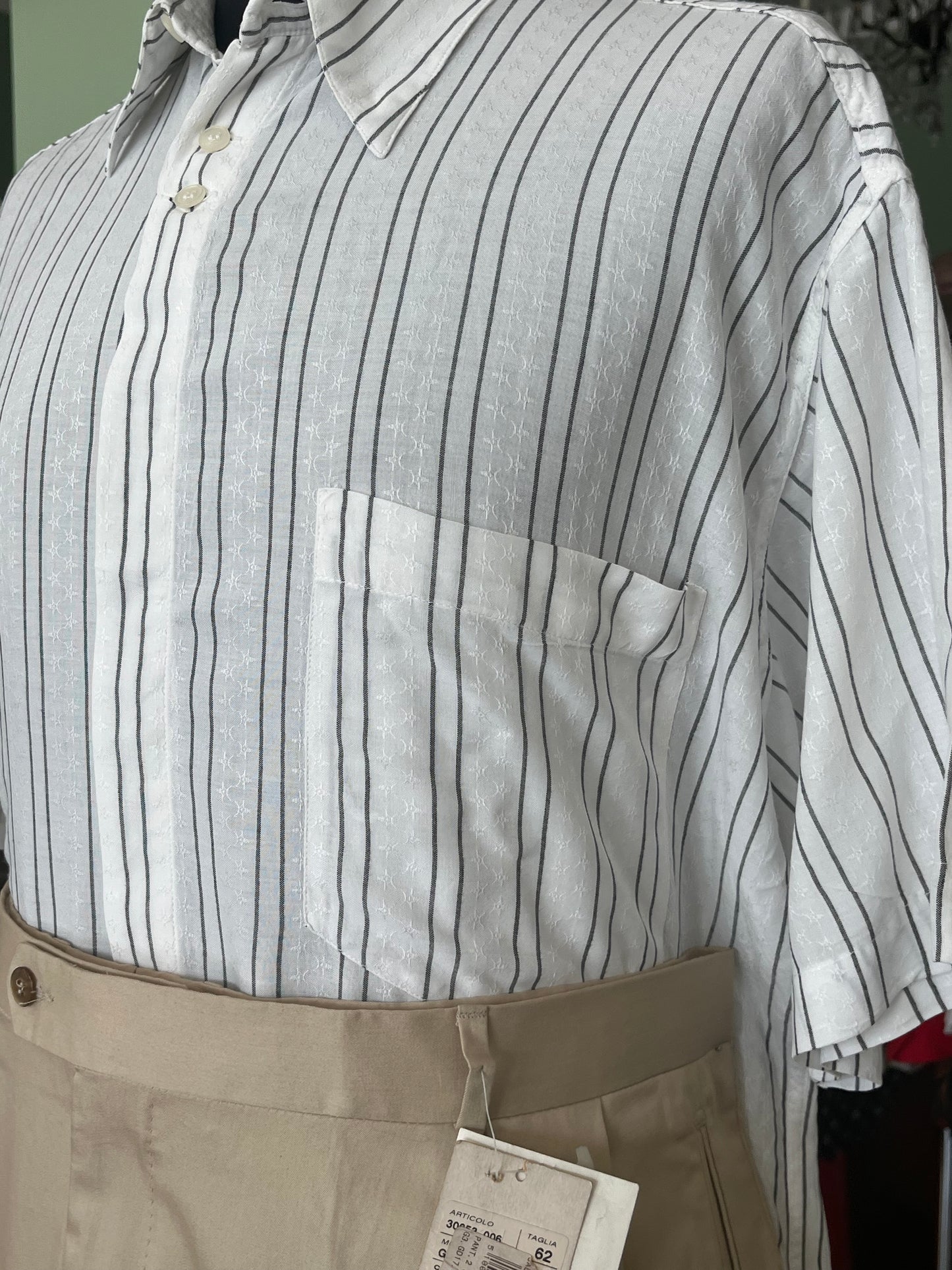 Camicia a maniche corte cotone L-XL