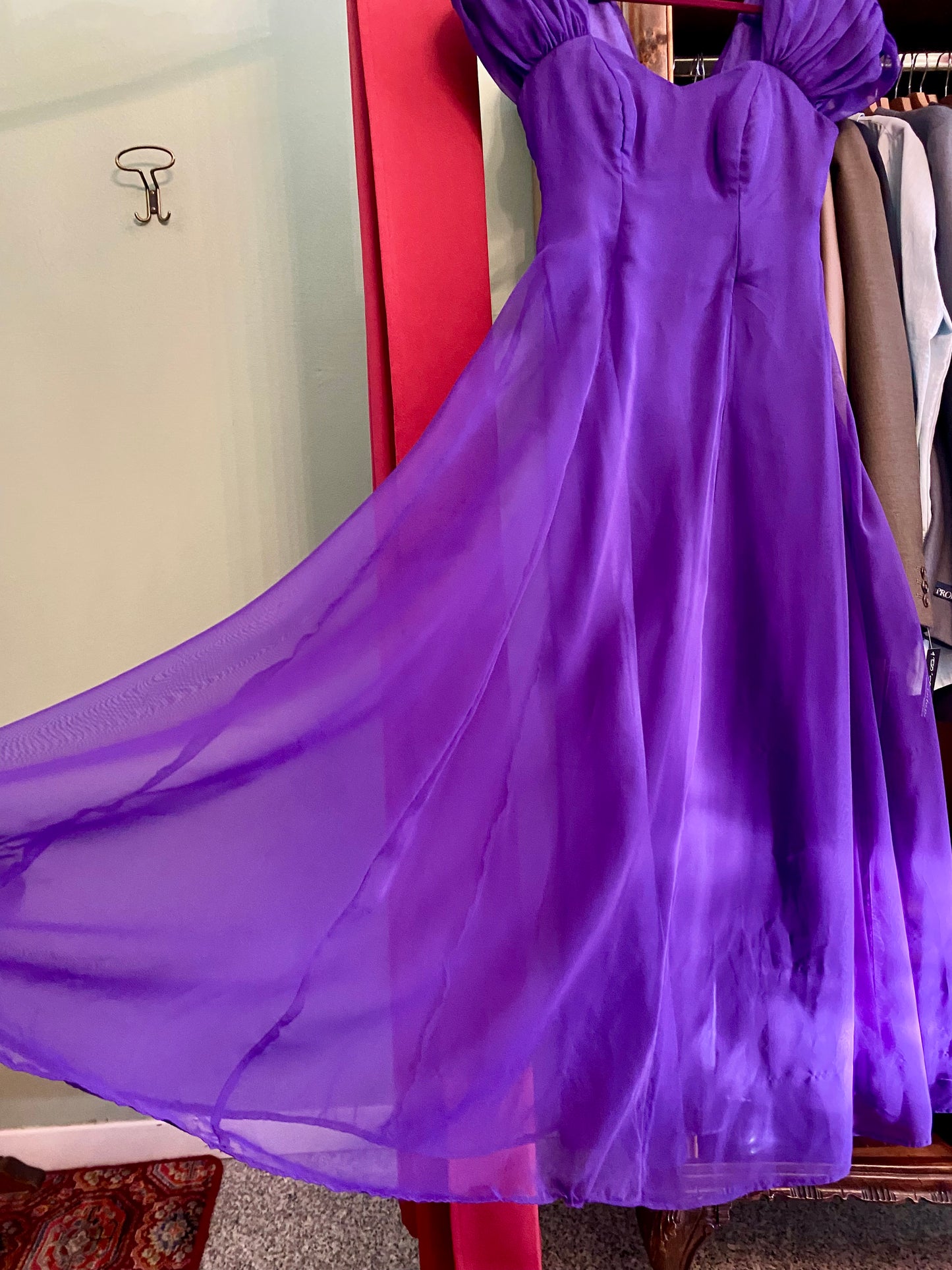 Maxi dress anni ‘70 viola 💜 - Prenotato