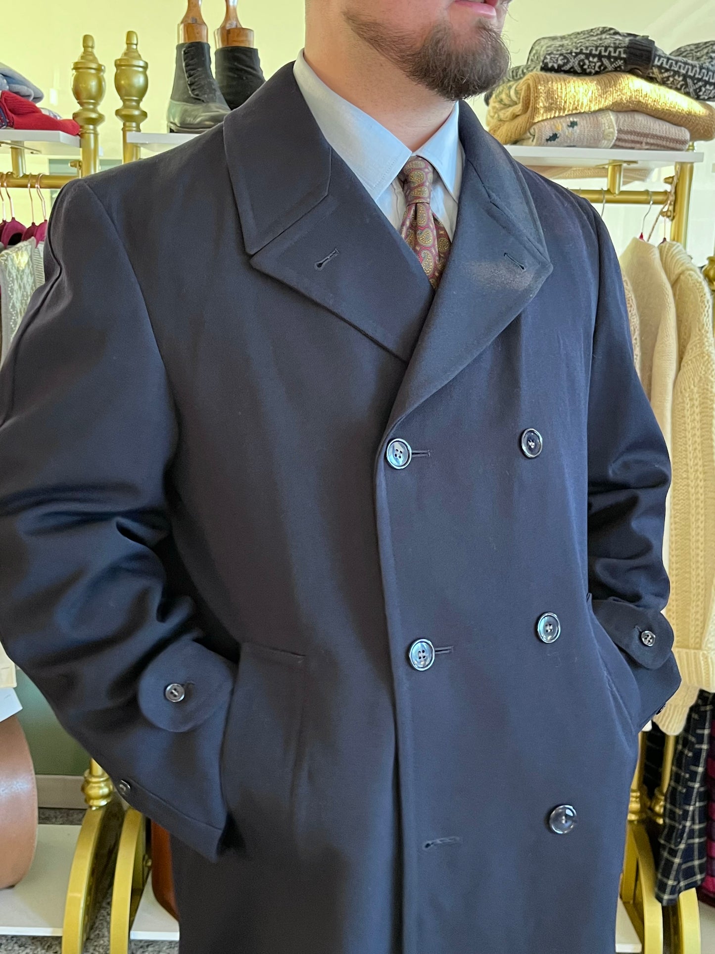 Cappotto lana anni '80 tg. 54-56
