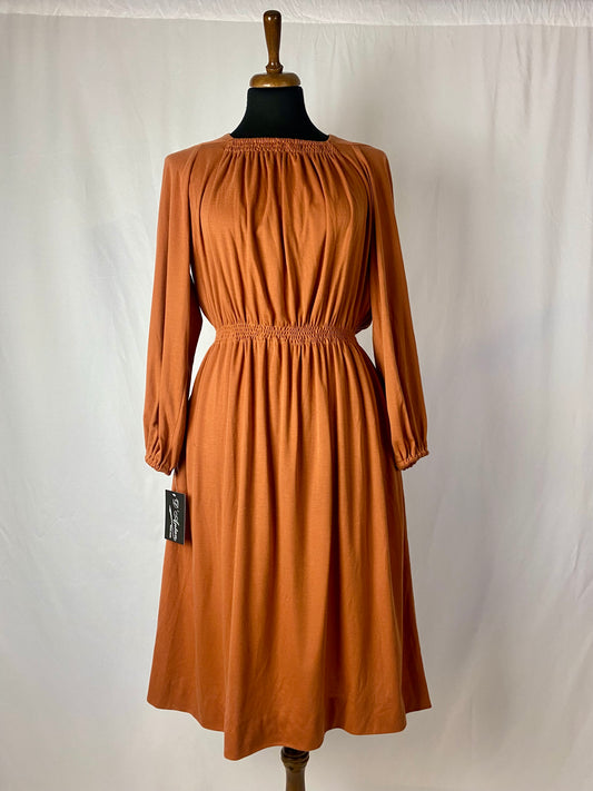 Abito anni ‘70 color ruggine - TG. 40/42