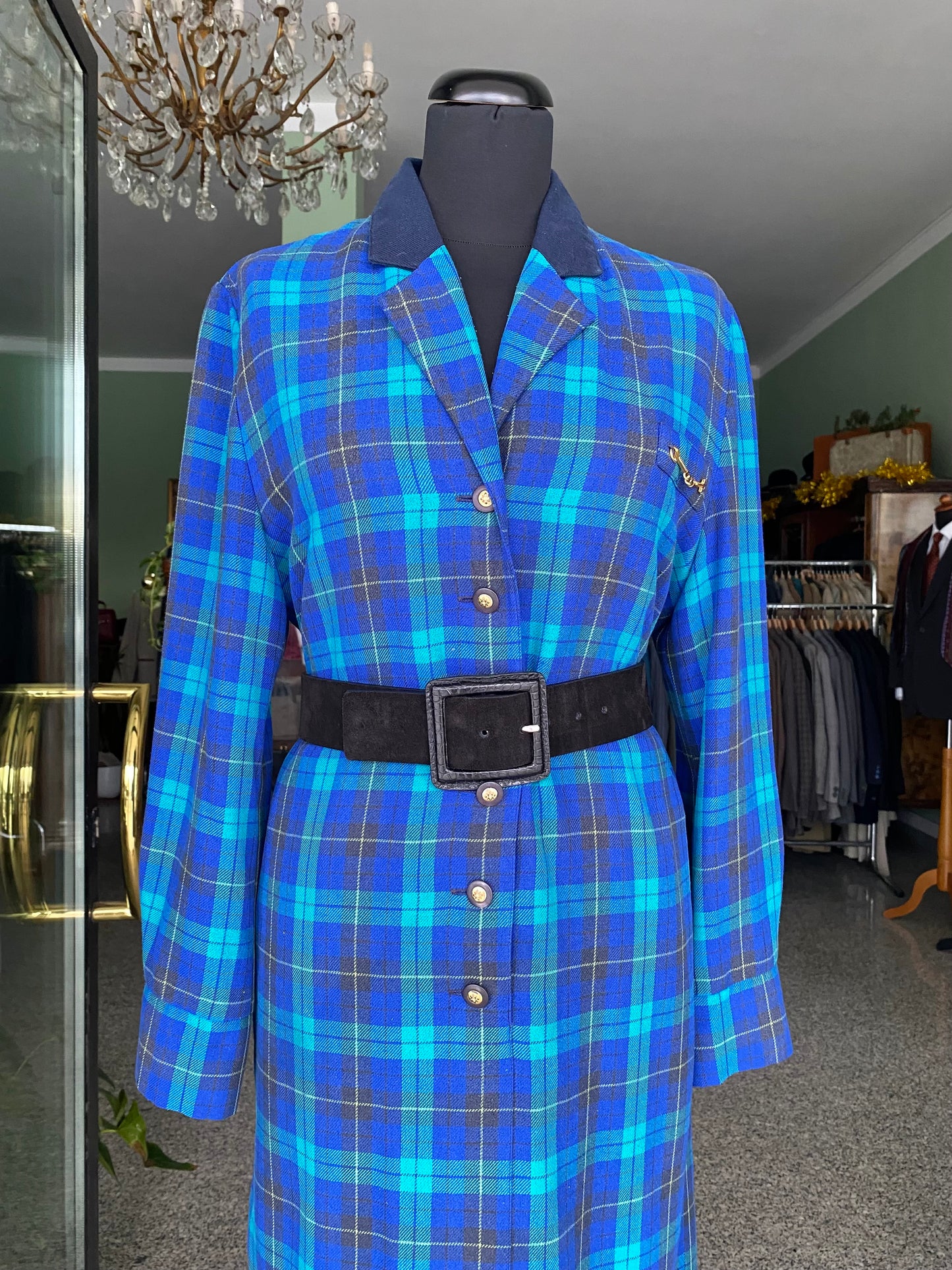 Abito tartan blu - TG. 44/46