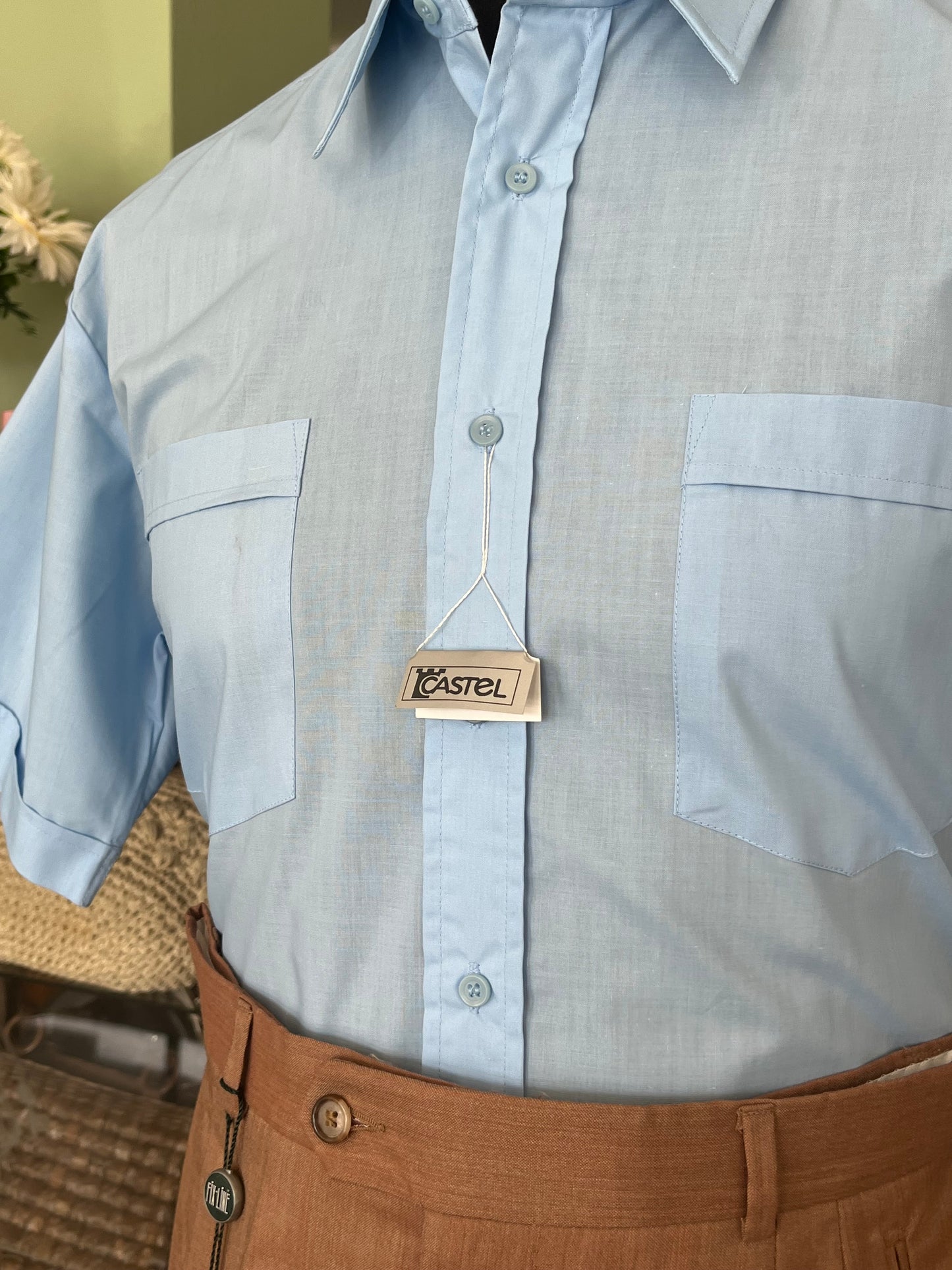 Camicia anni ‘70 a maniche corte tg. M-L