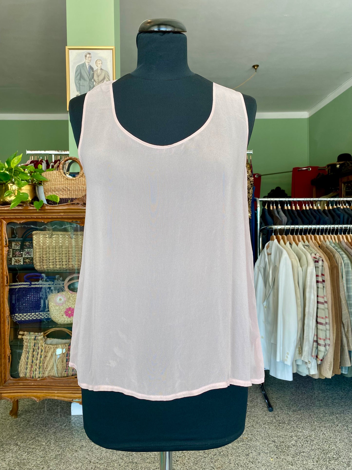 Blusa smanicata rosa pastello - TG. 40/42