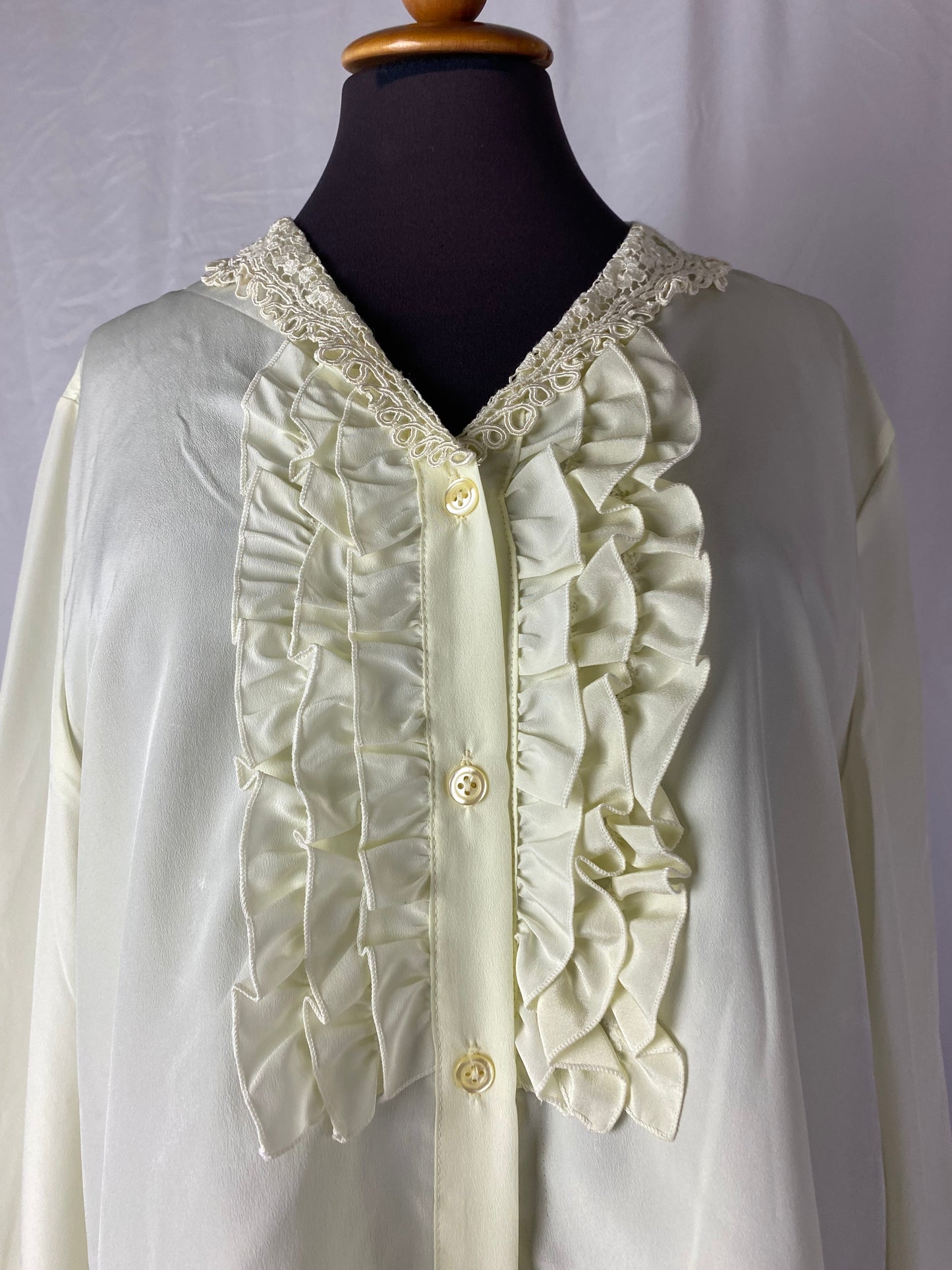 Camicia crema con rouges - TG. 46/48/50