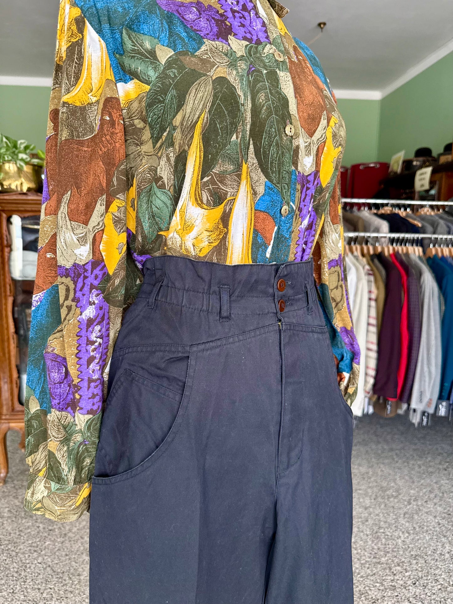 Pantaloni in cotone e viscosa - TG. 44