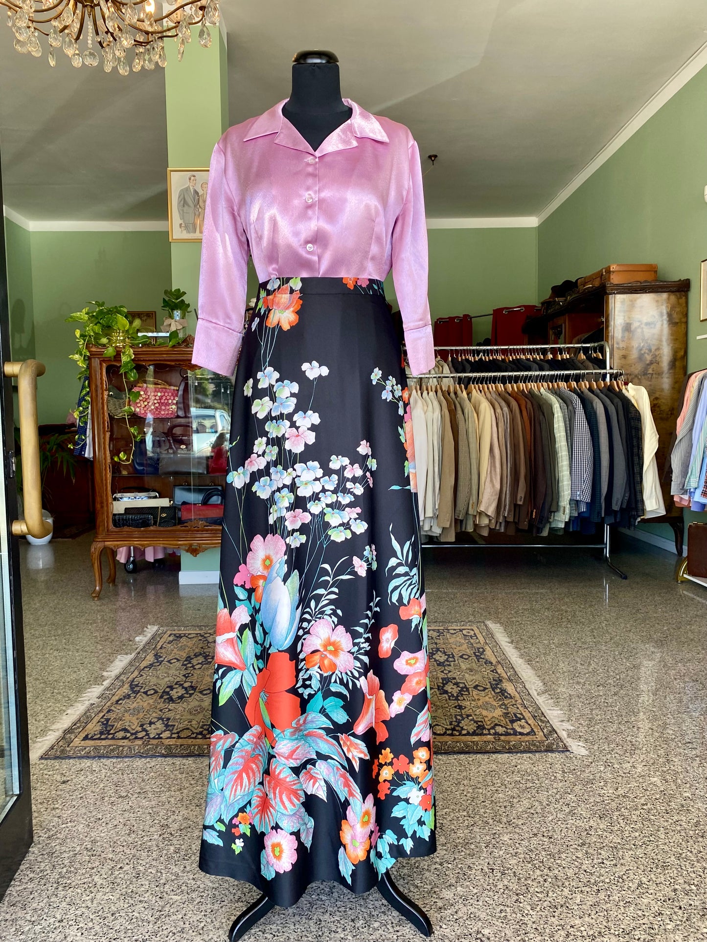 Camicia glicine in raso - TG. 38/40
