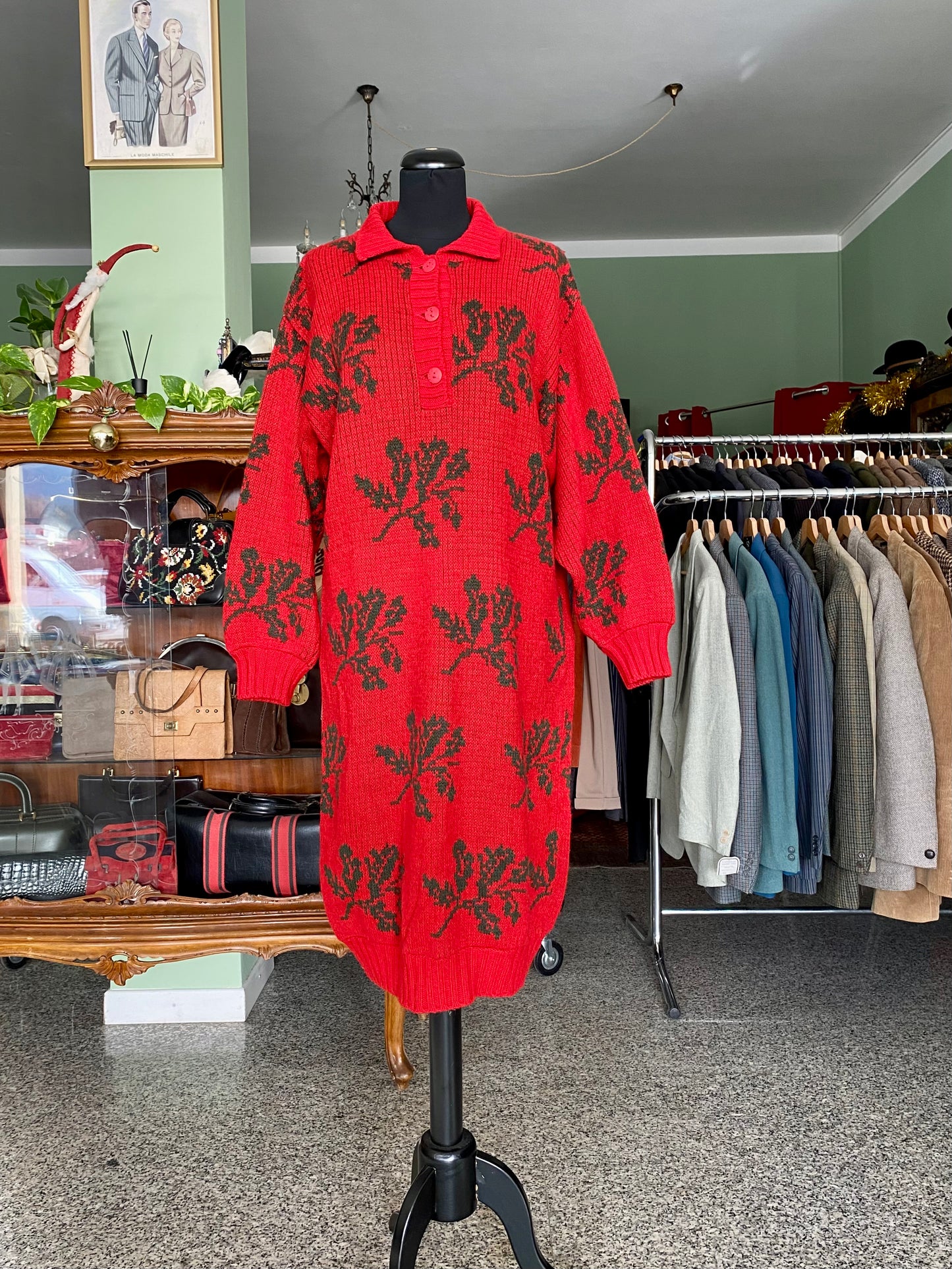 Abito in lana con aghifogli - TG. 42/44/46