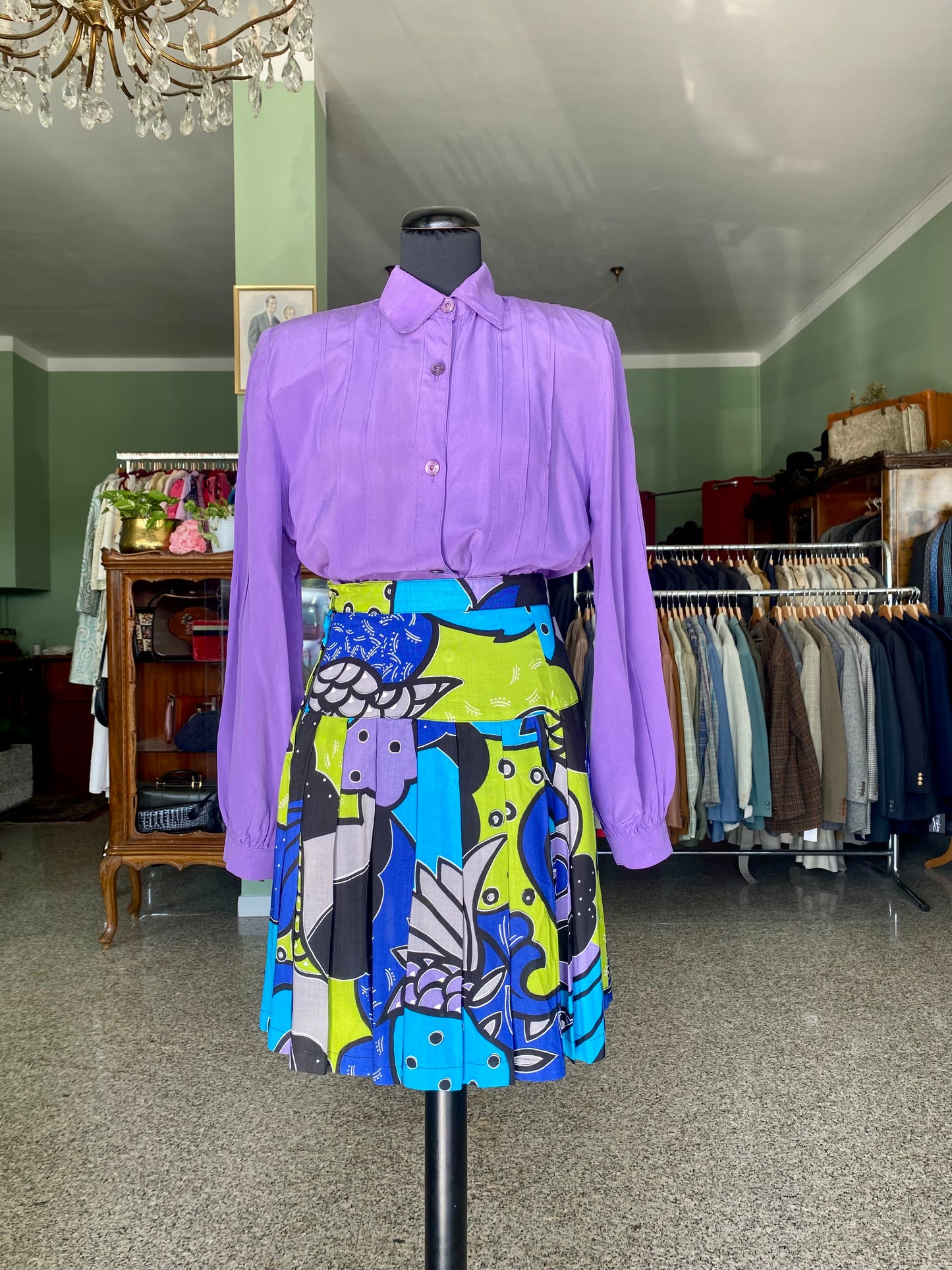 Camicia in seta viola - TG.