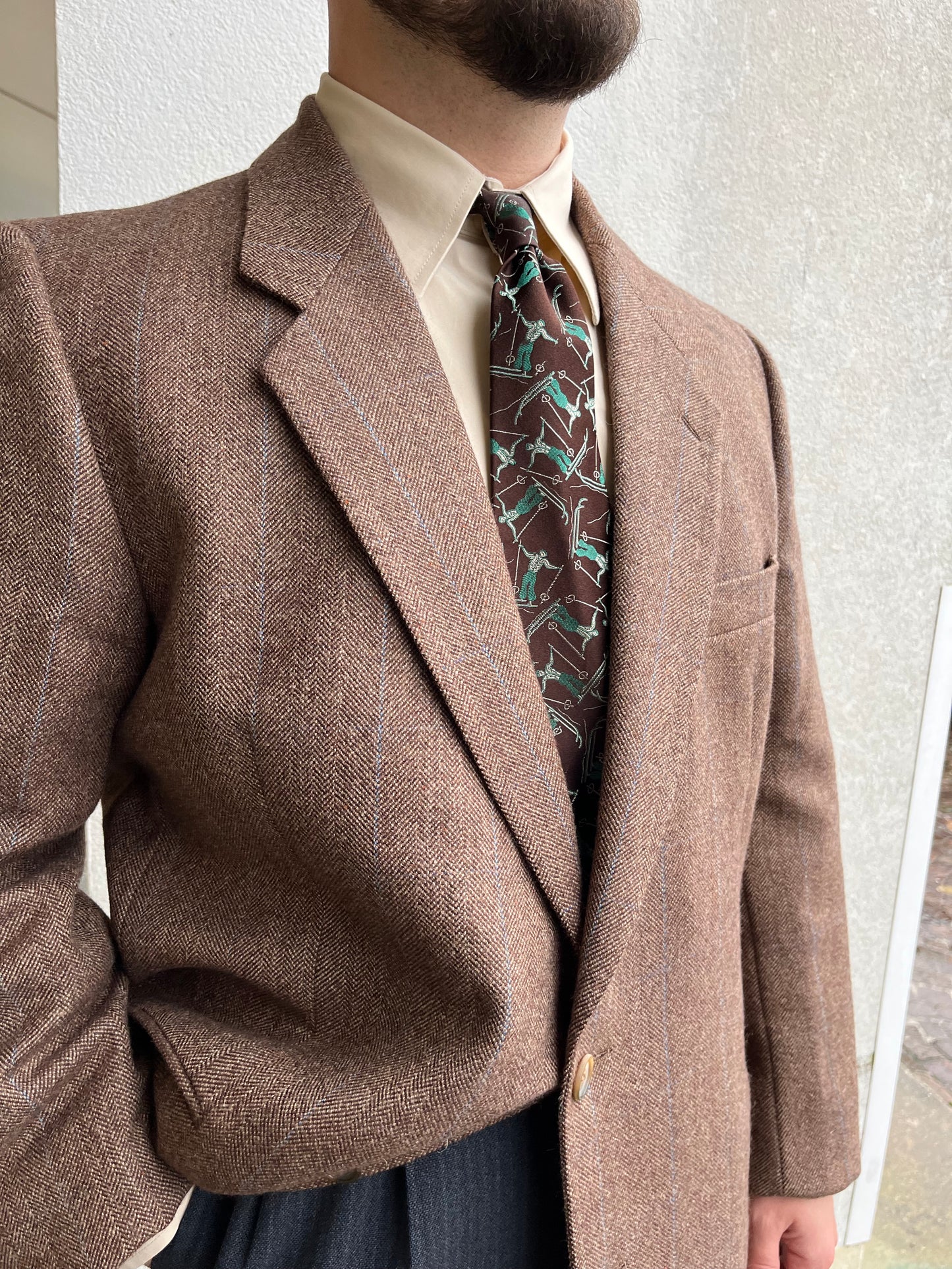 Giacca tweed anni ‘80 tg. 54