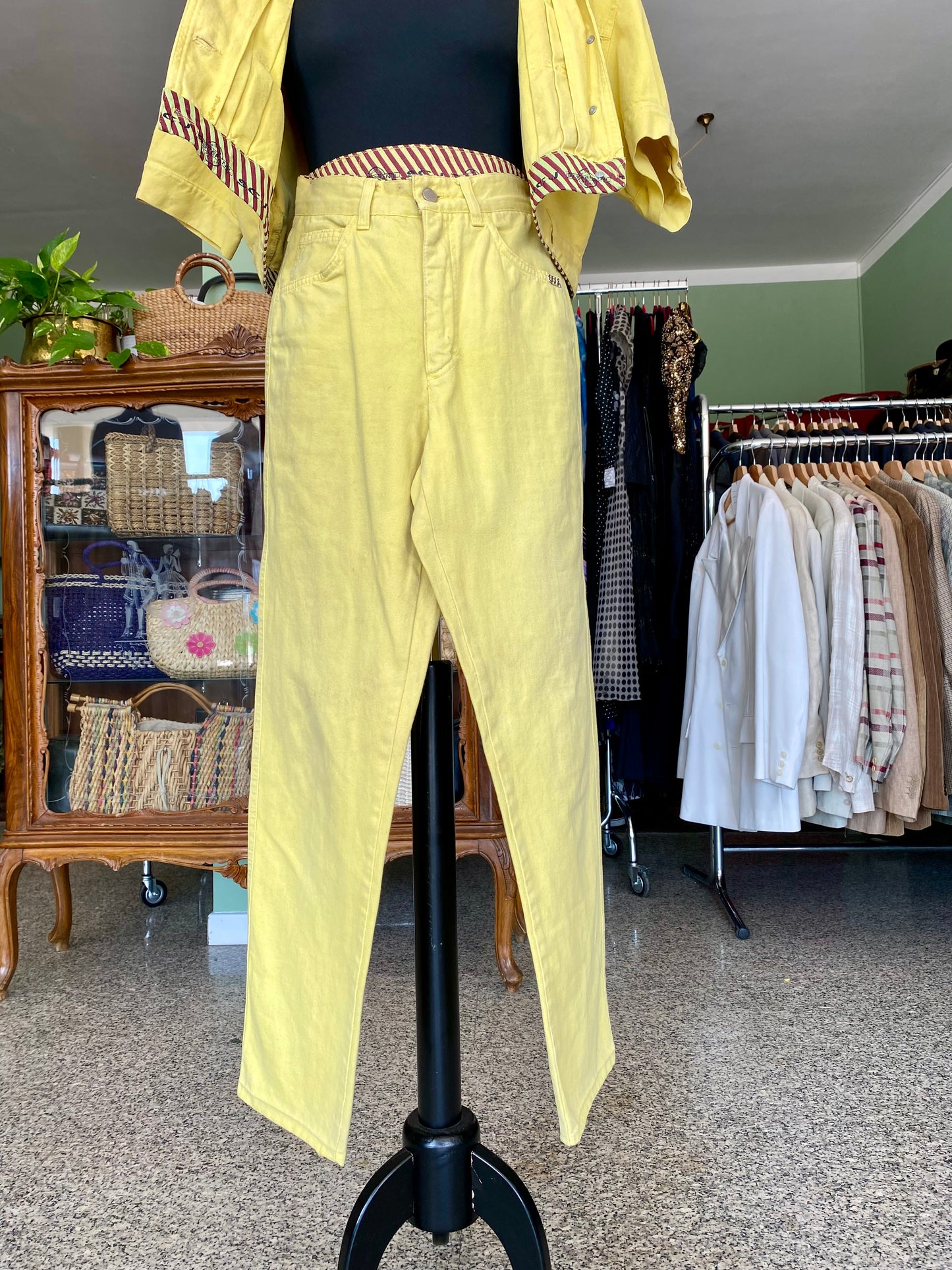 Completo denim giallo anni ‘90 - TG. 38