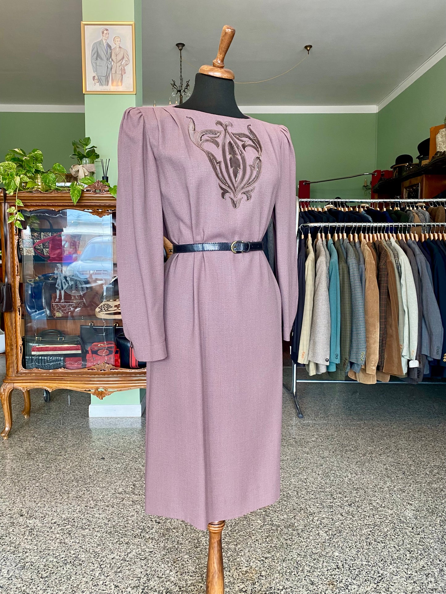 Completo abito + giacca glicine - TG. 46 circa