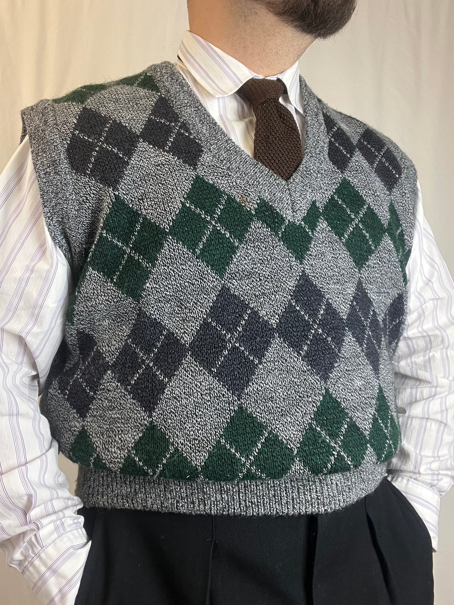 Gilet in maglia anni ‘80 tg. L-XL