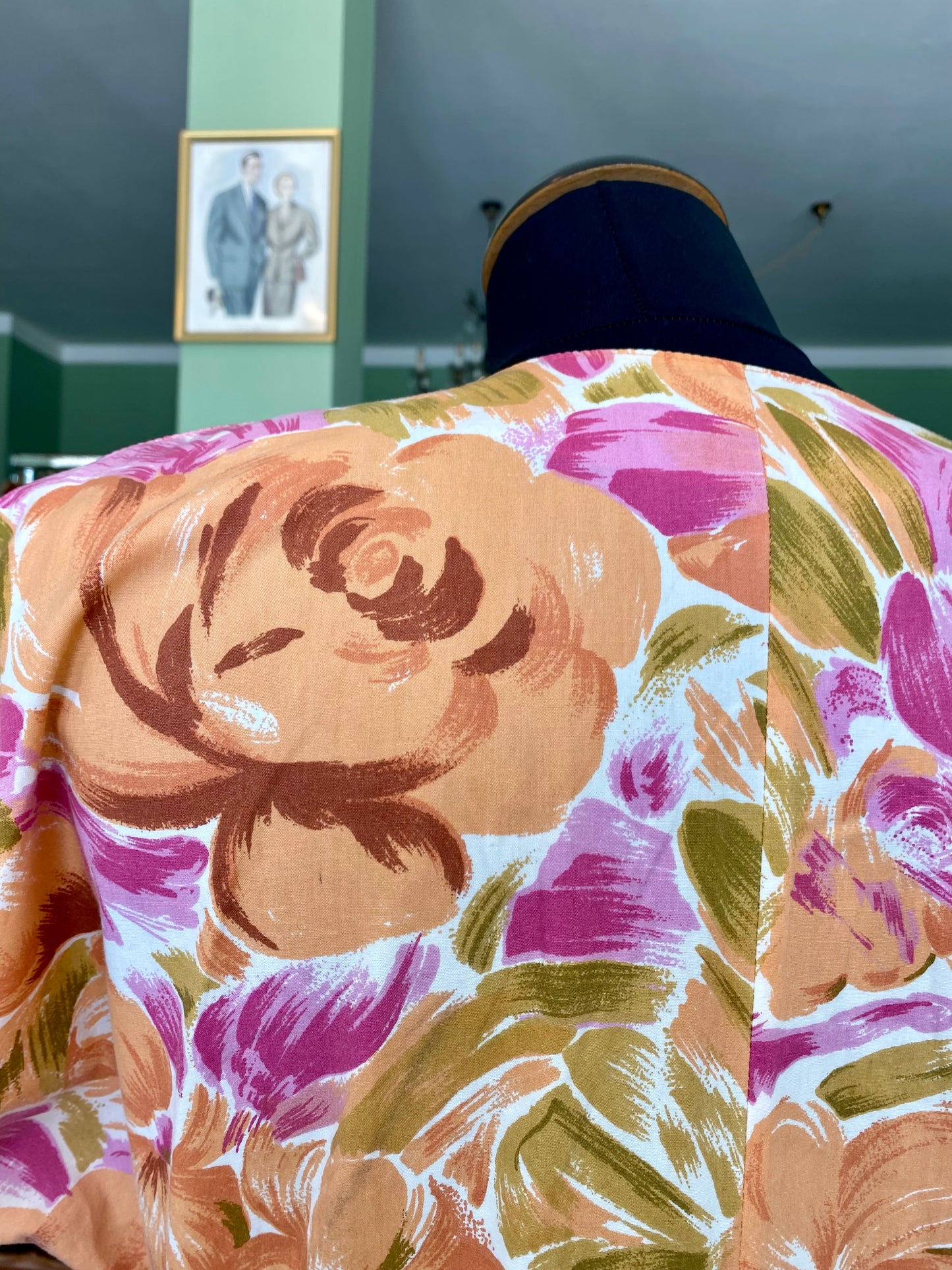 Abito in cotone con stamp floreale - TG. 42 circa