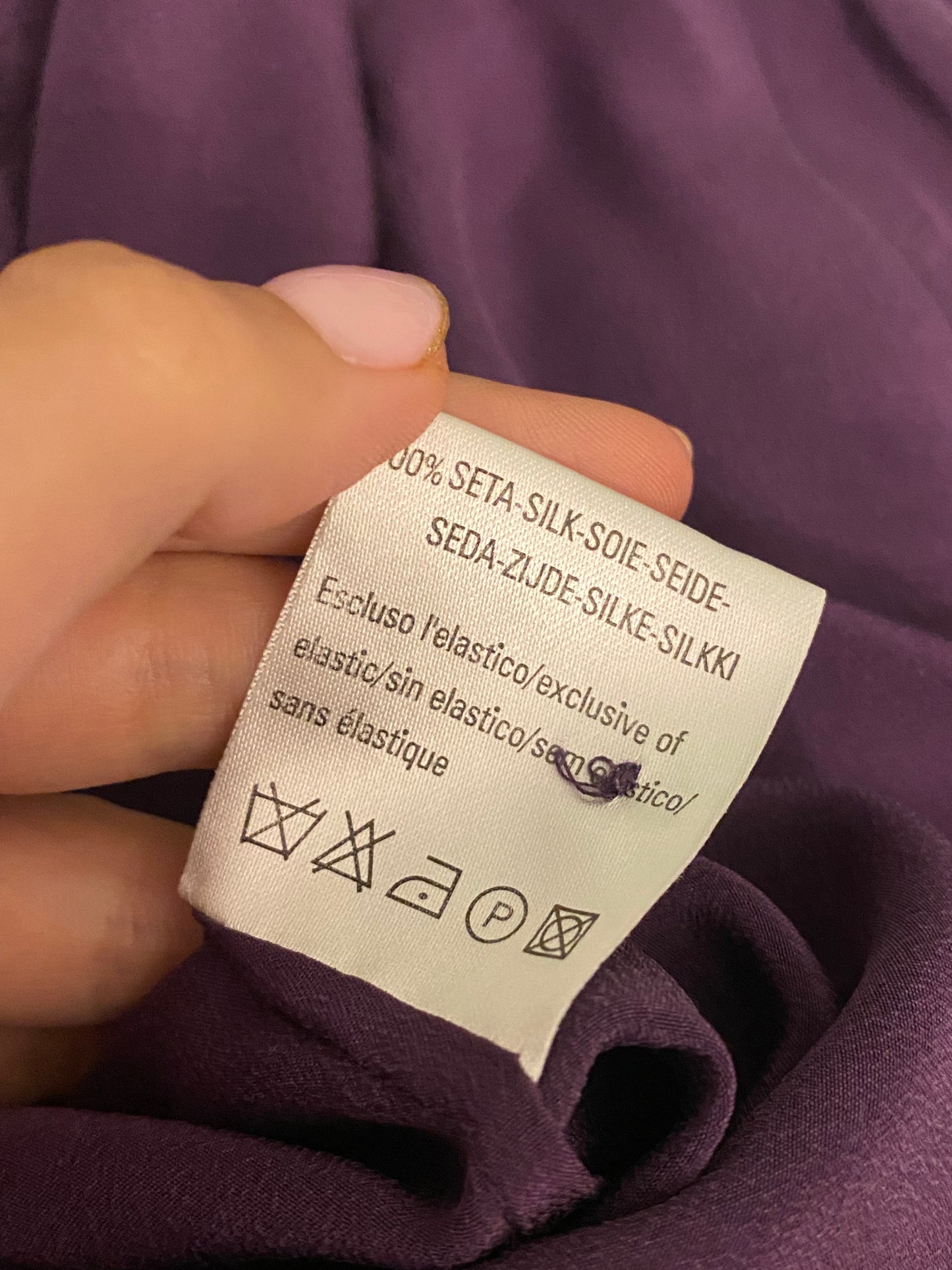 Camicia in seta viola - TG. 40/42