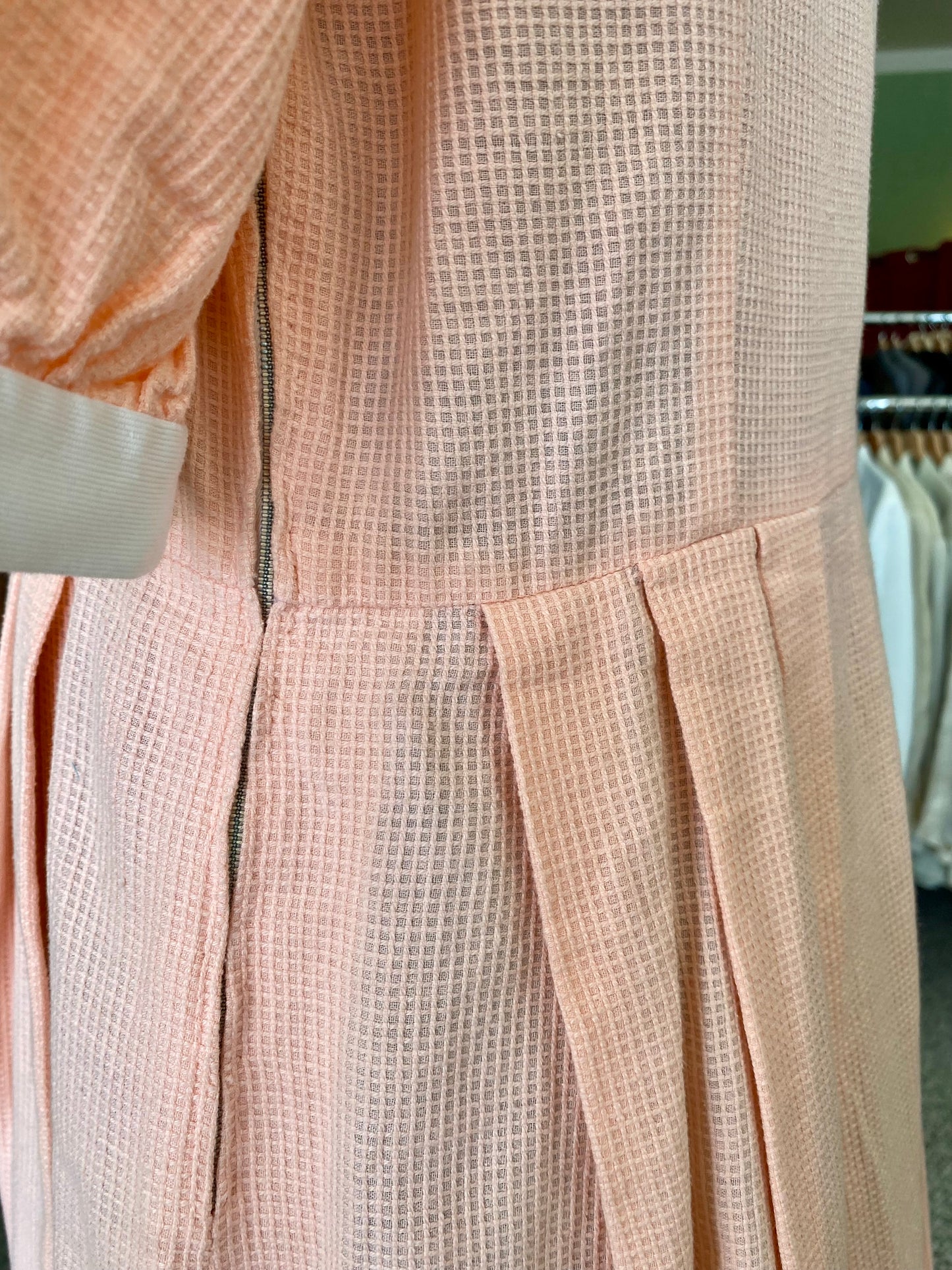 Abito Vintage Sartoriale Anni ’60 in Piqué di Cotone - TG. 46