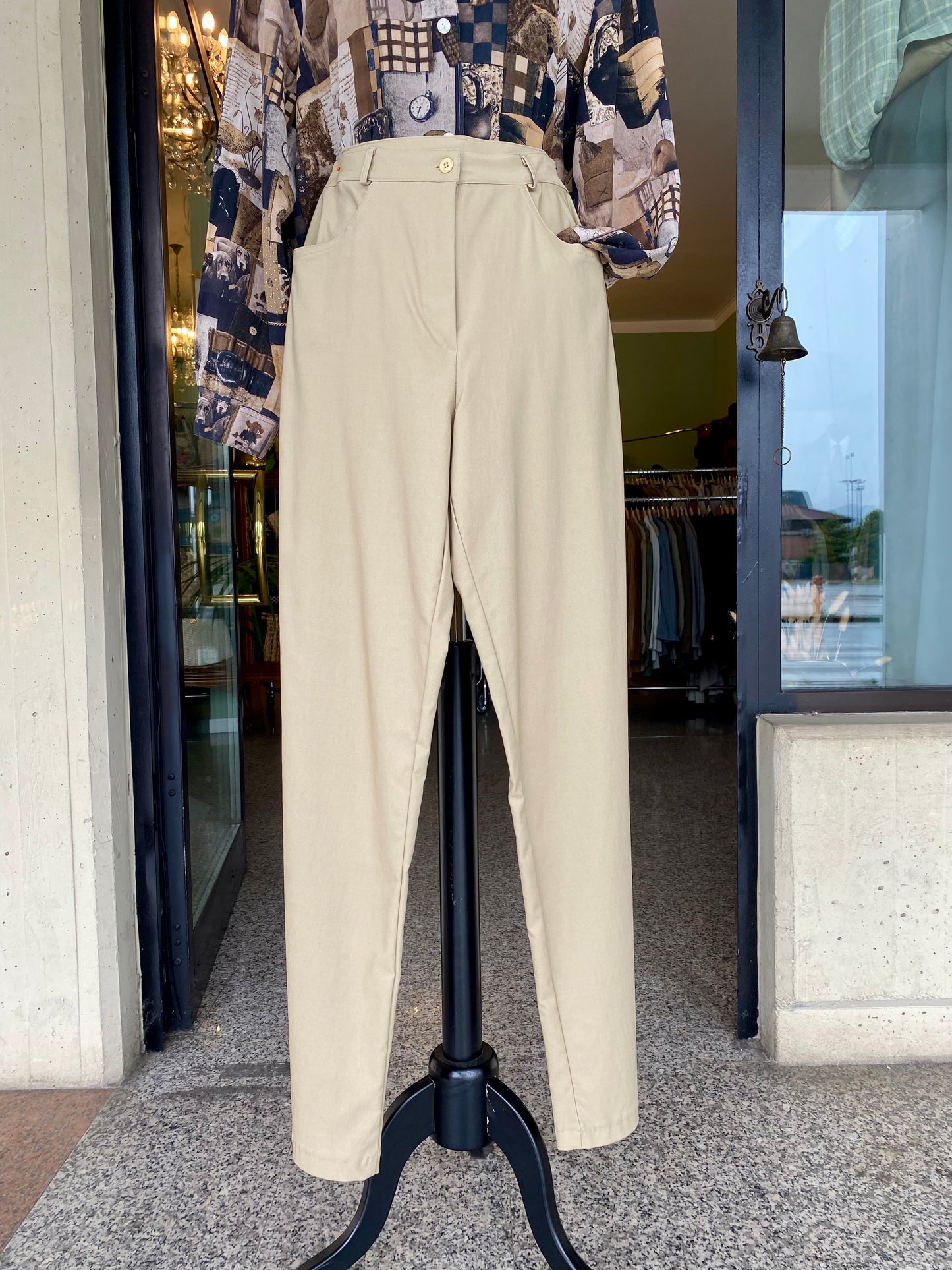 Pantaloni classici beige - TG. 40