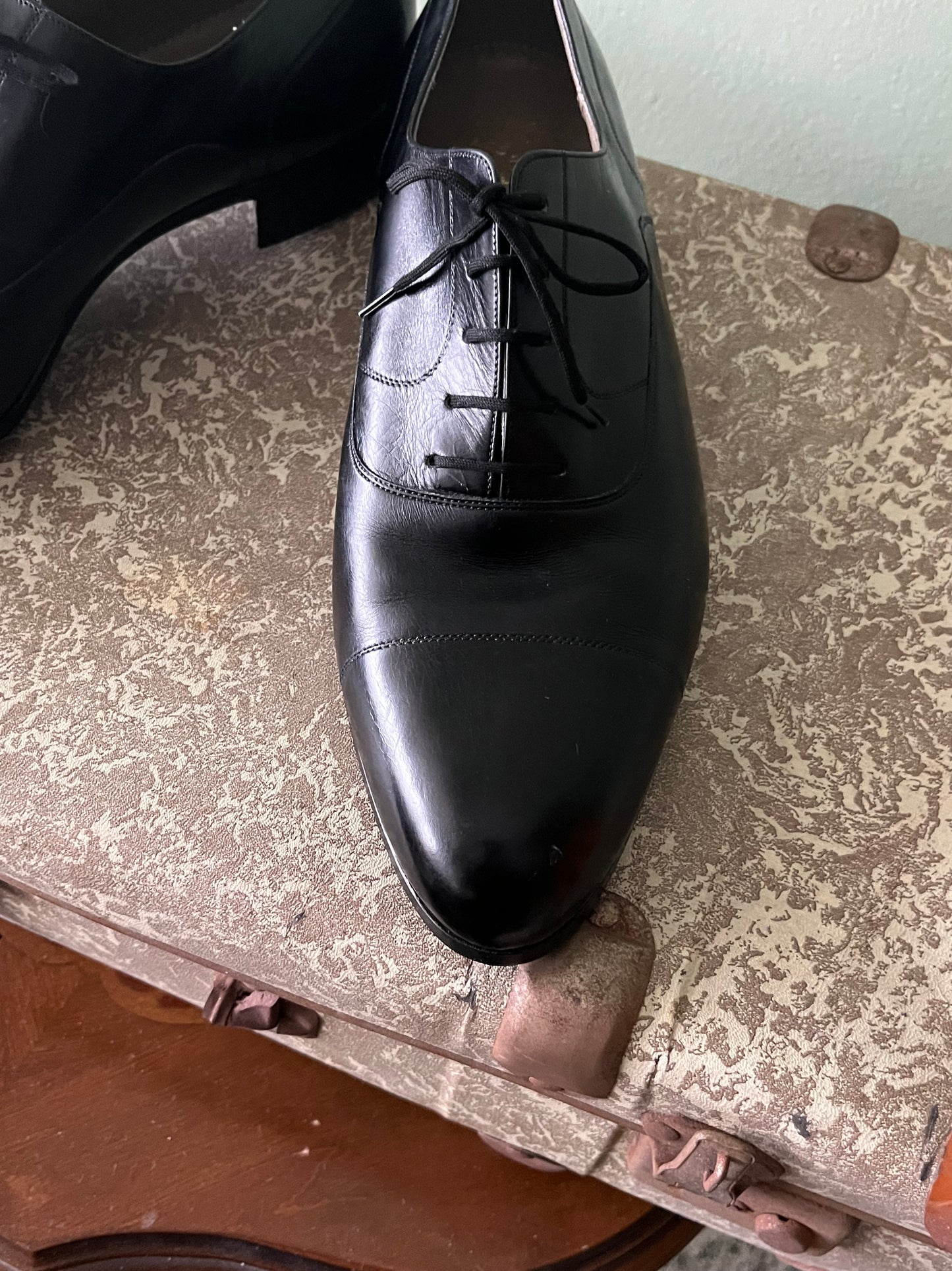 Scarpe oxford pelle nera tg. 40-41