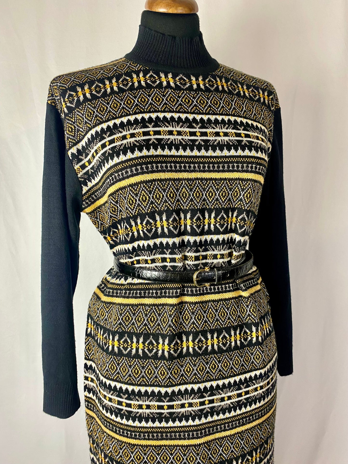 Abito lungo fantasia Fair Isle - TG. 44/46