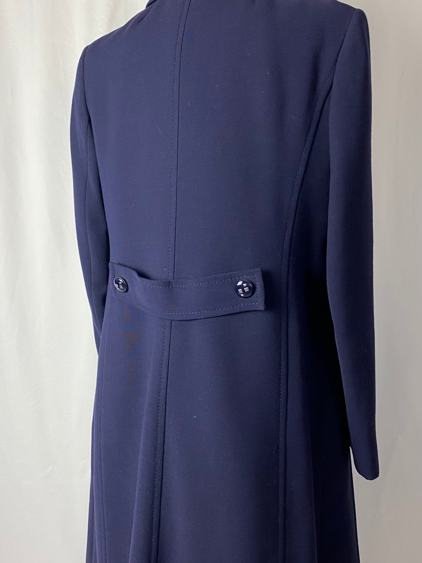 Cappotto anni ‘70 blu navy - TG. 42 circa