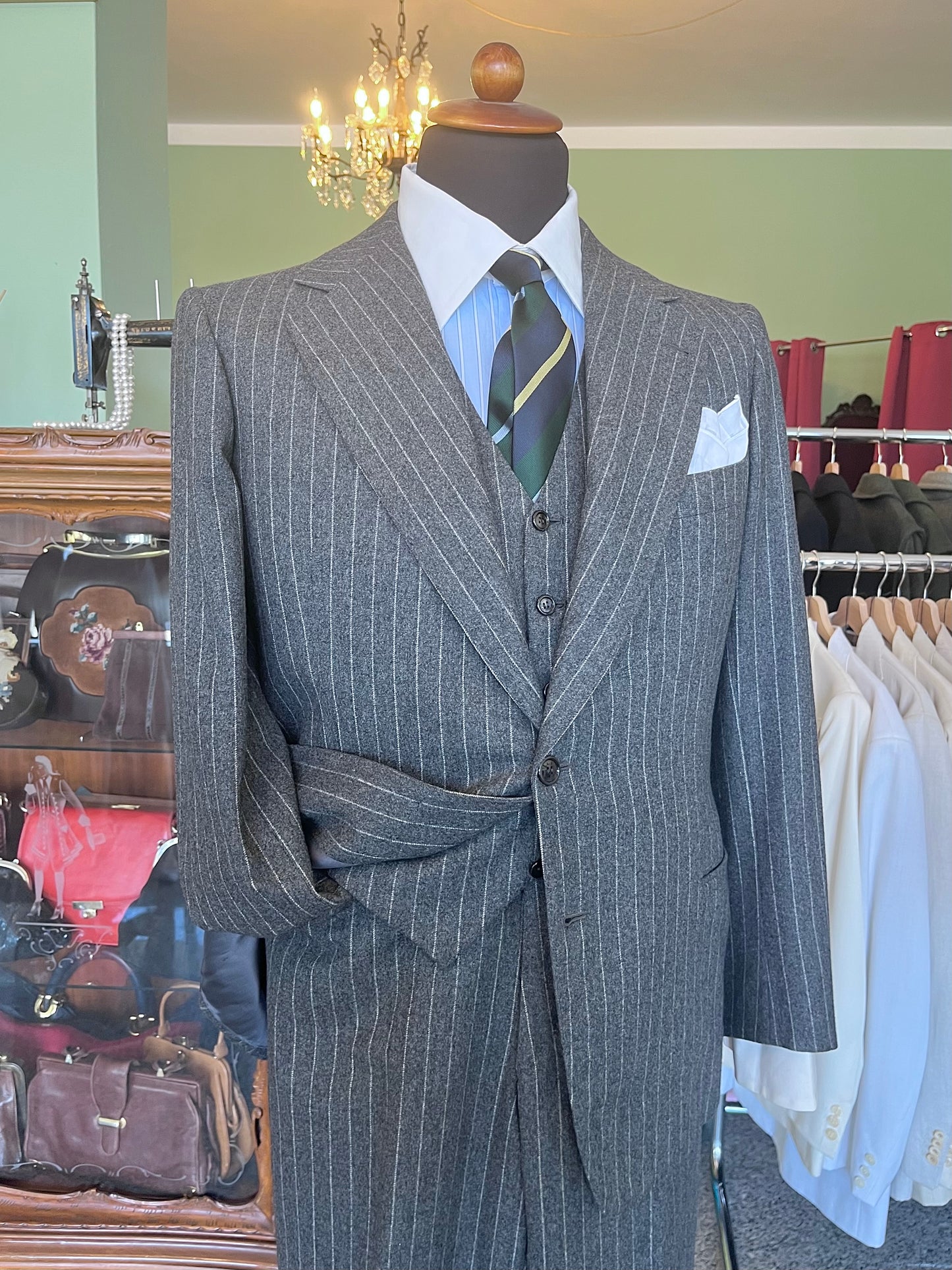 Completo tre pezzi sartoriale anni '70 tg. 50-52
