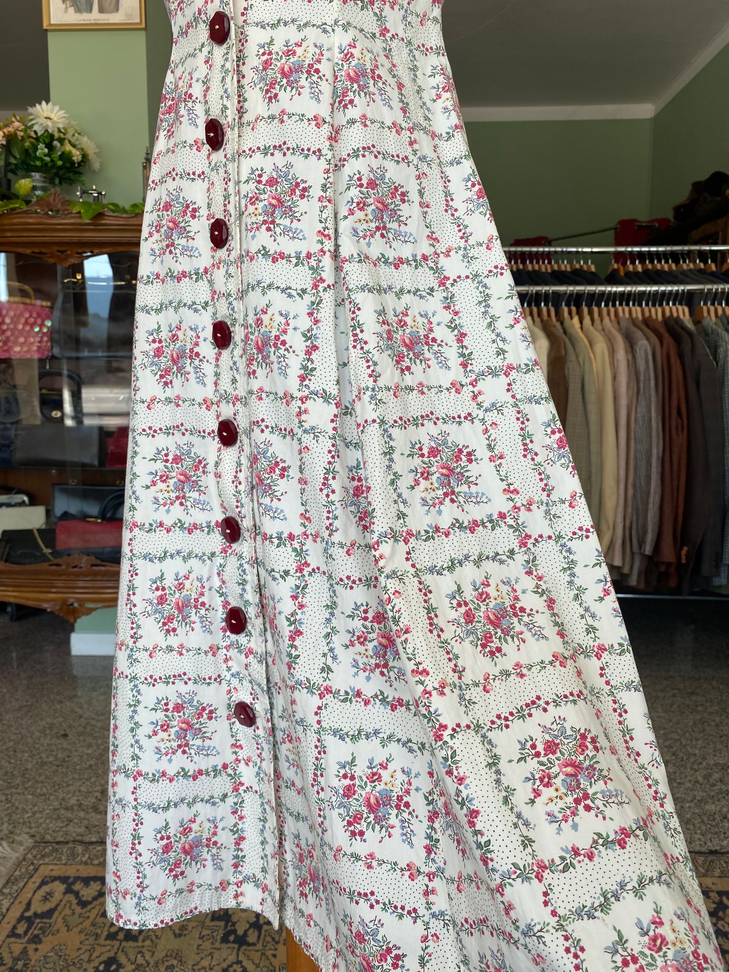 Abito anni ‘50 in cotone - TG. 40 con poco seno - Guardare le misure in cm