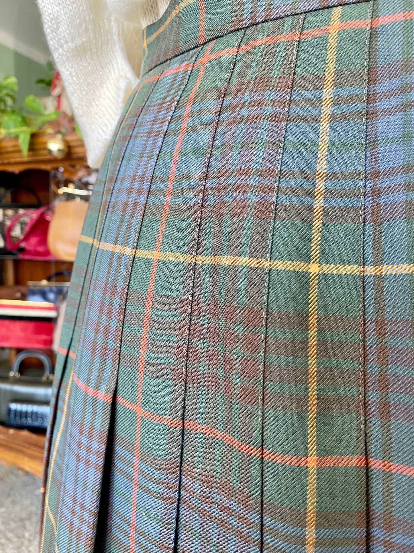 Gonna tartan in pura lana - TG. 40