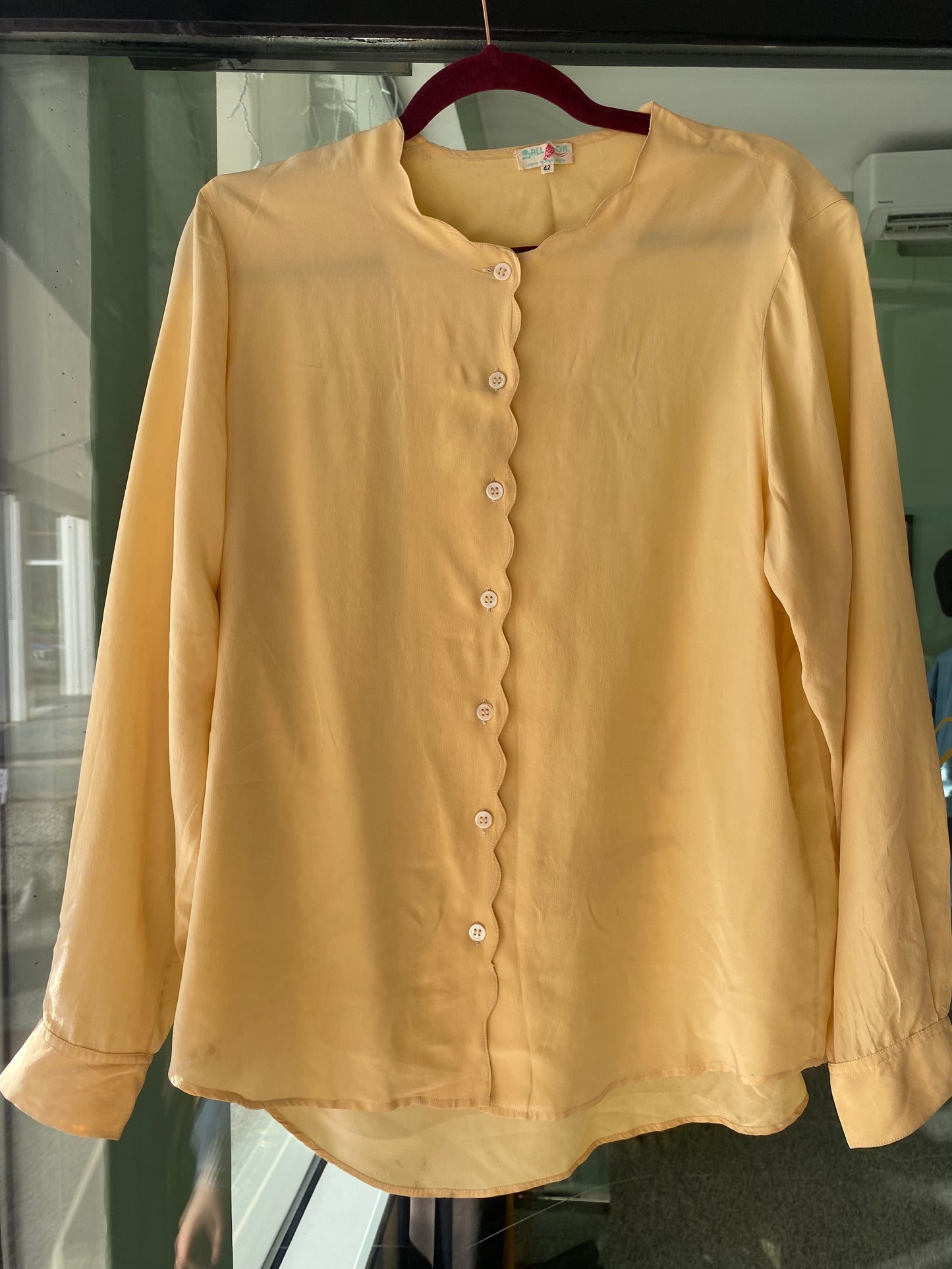 Camicia gialla in seta - TG. 42/44