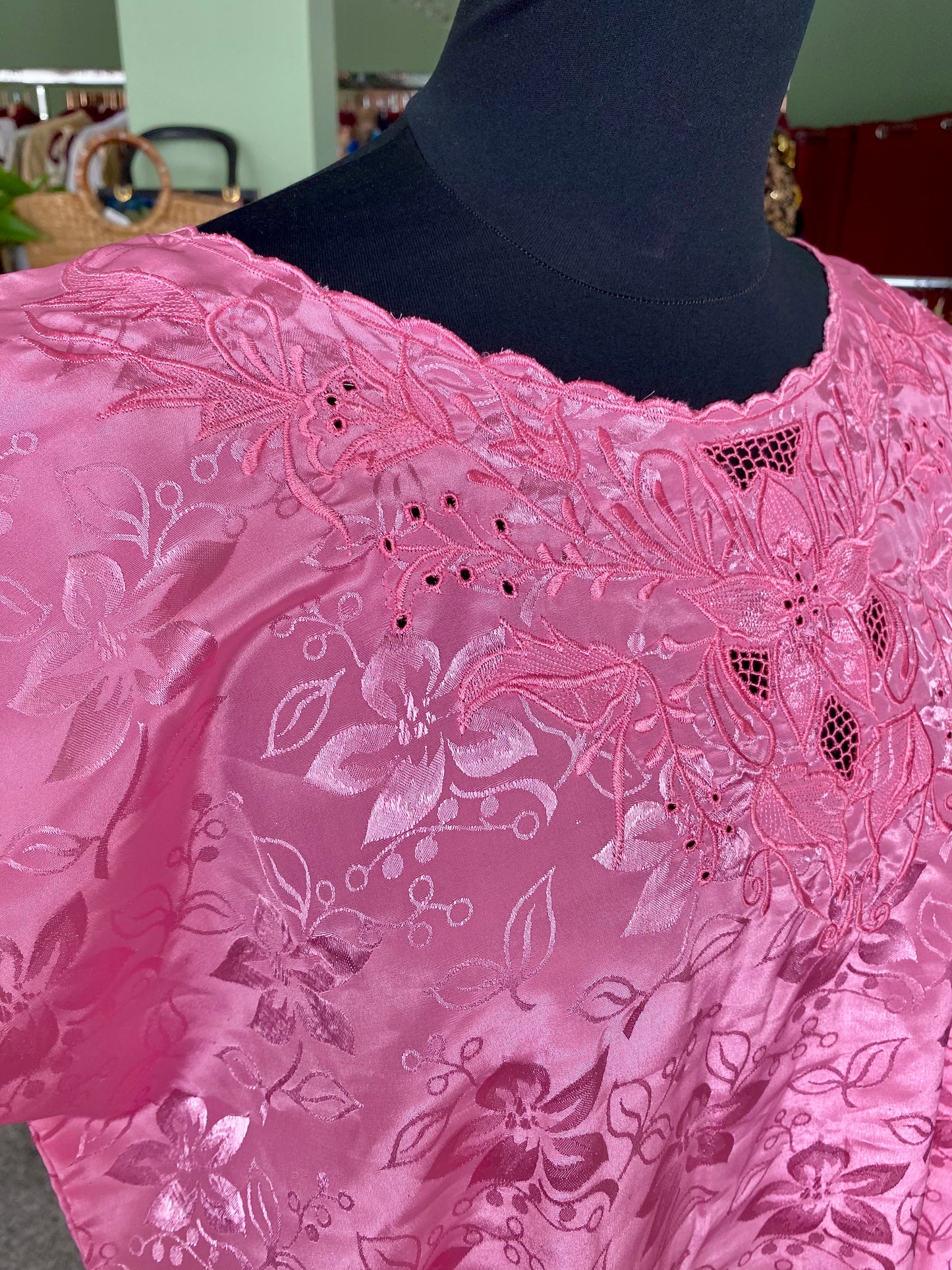 Blusa in seta rosa - TG. 46/48/50