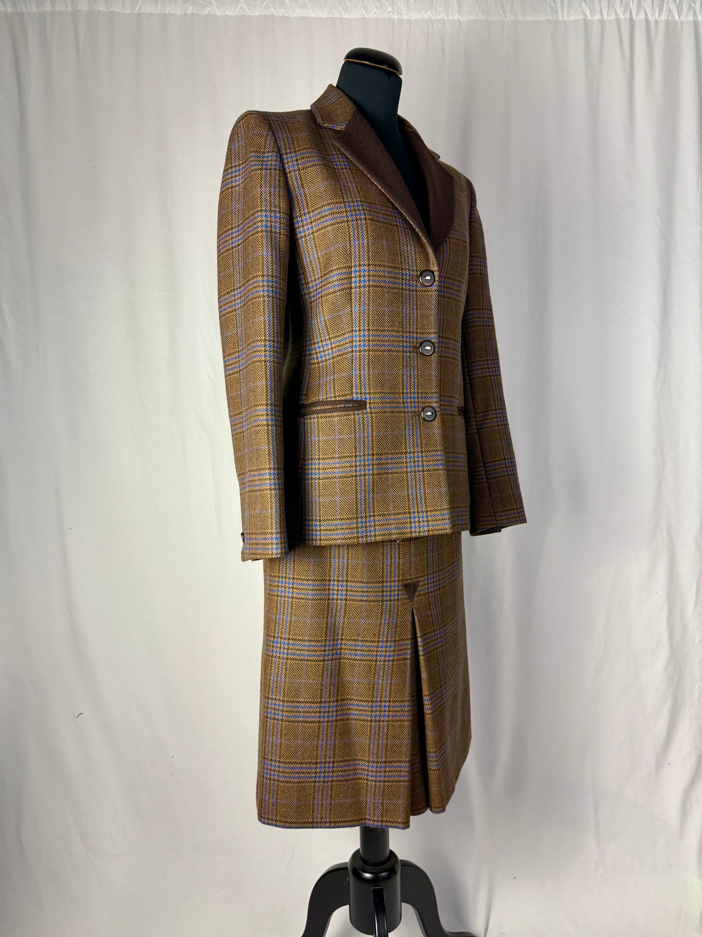 Tailleur anni ’80 power dressing in pura lana - TG. 40
