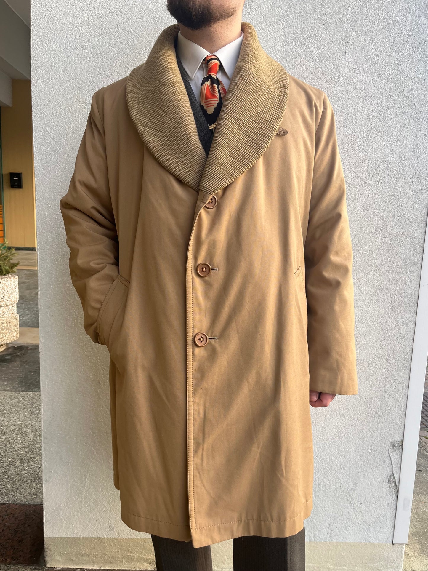 Trench anni ‘70 imbottito tg. 54-56
