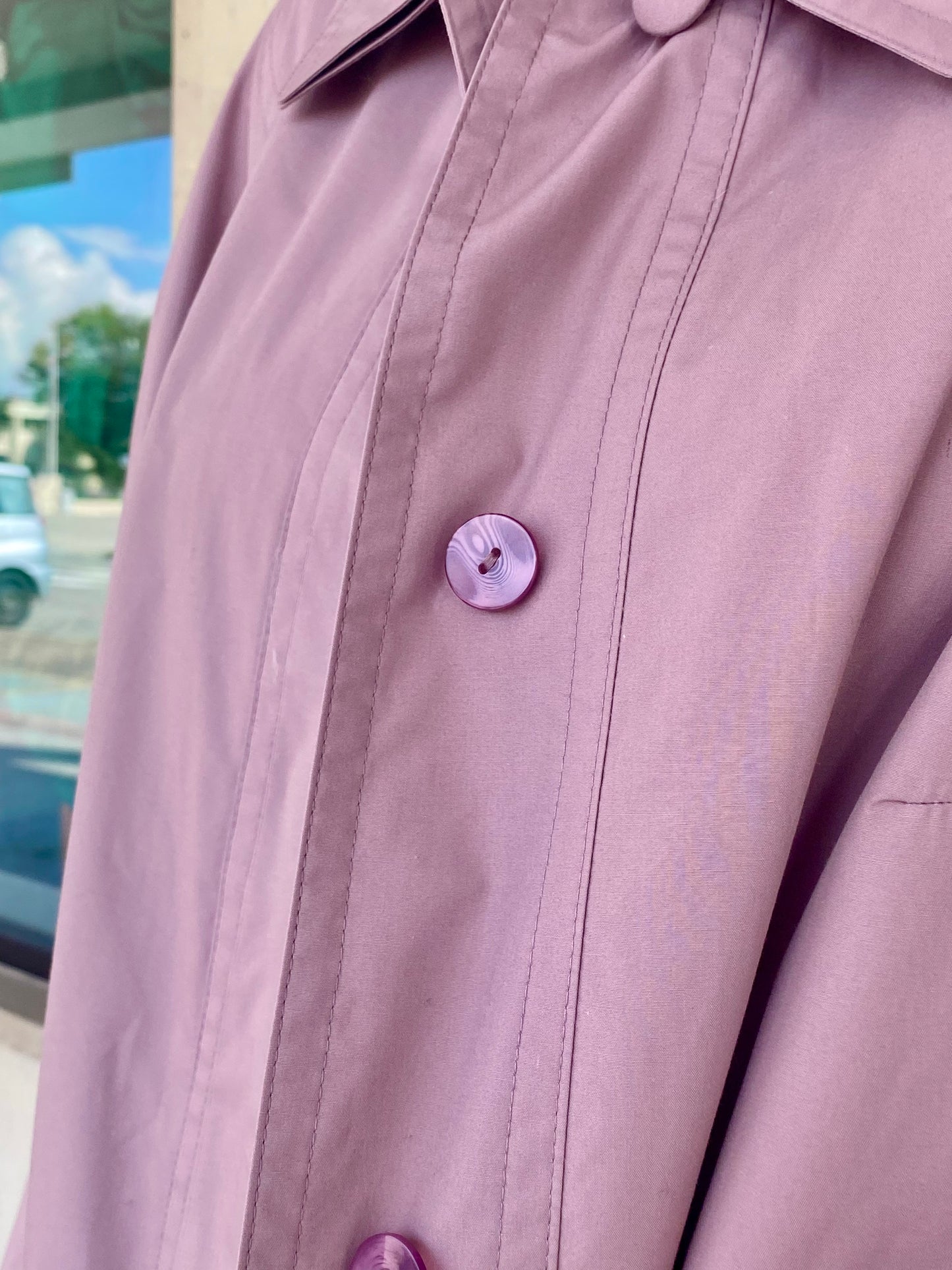 Trench anni ‘80 rosa antico - TG. Curvy (48/50/52)
