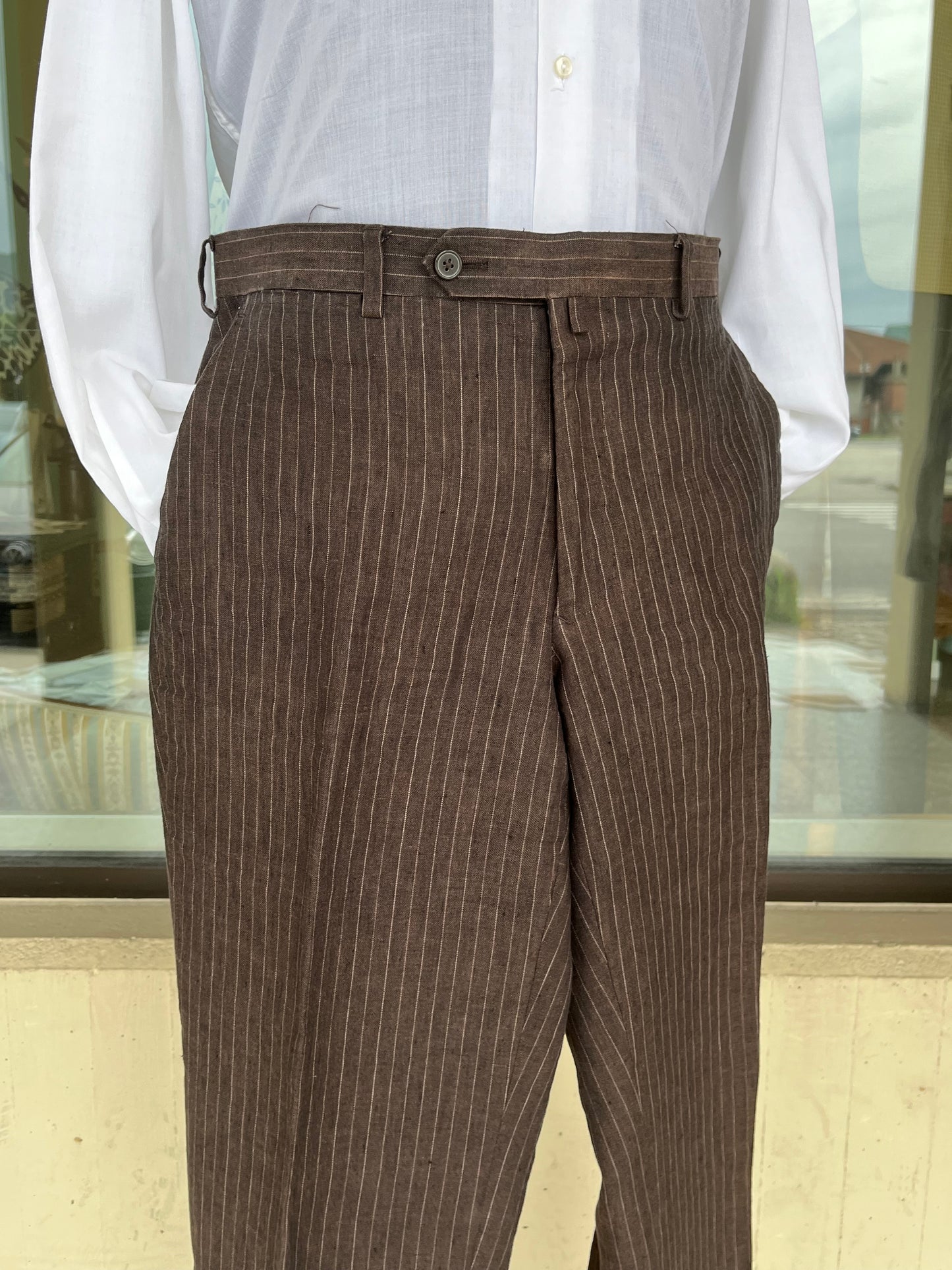 Completo in lino tg. 52-54