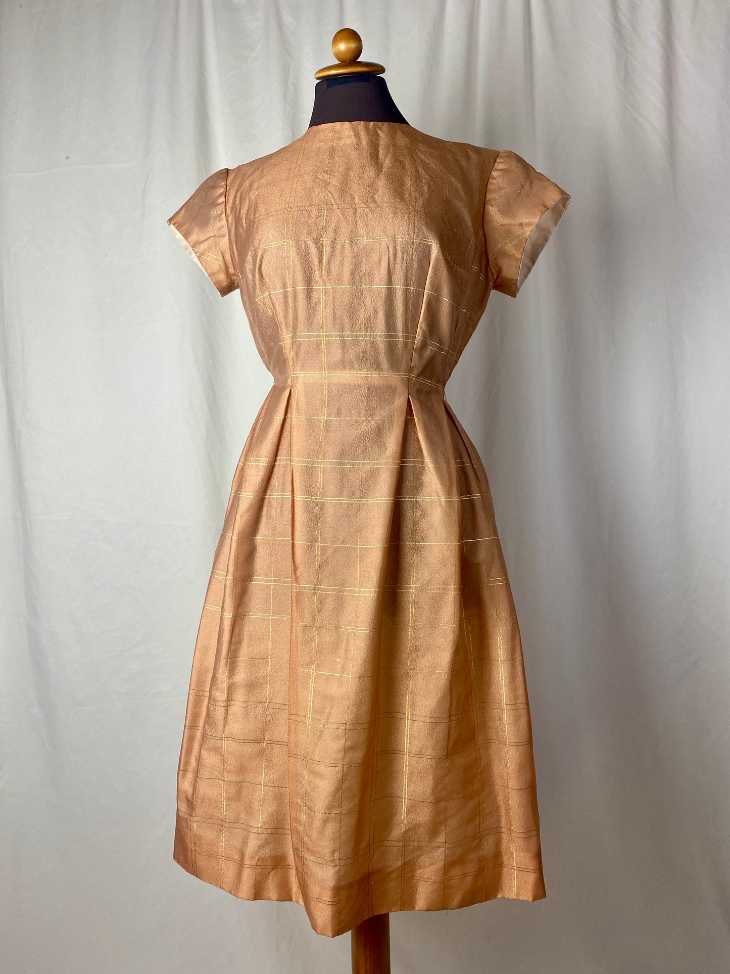 Abito anni ‘50 rosa e oro - TG. 40/42
