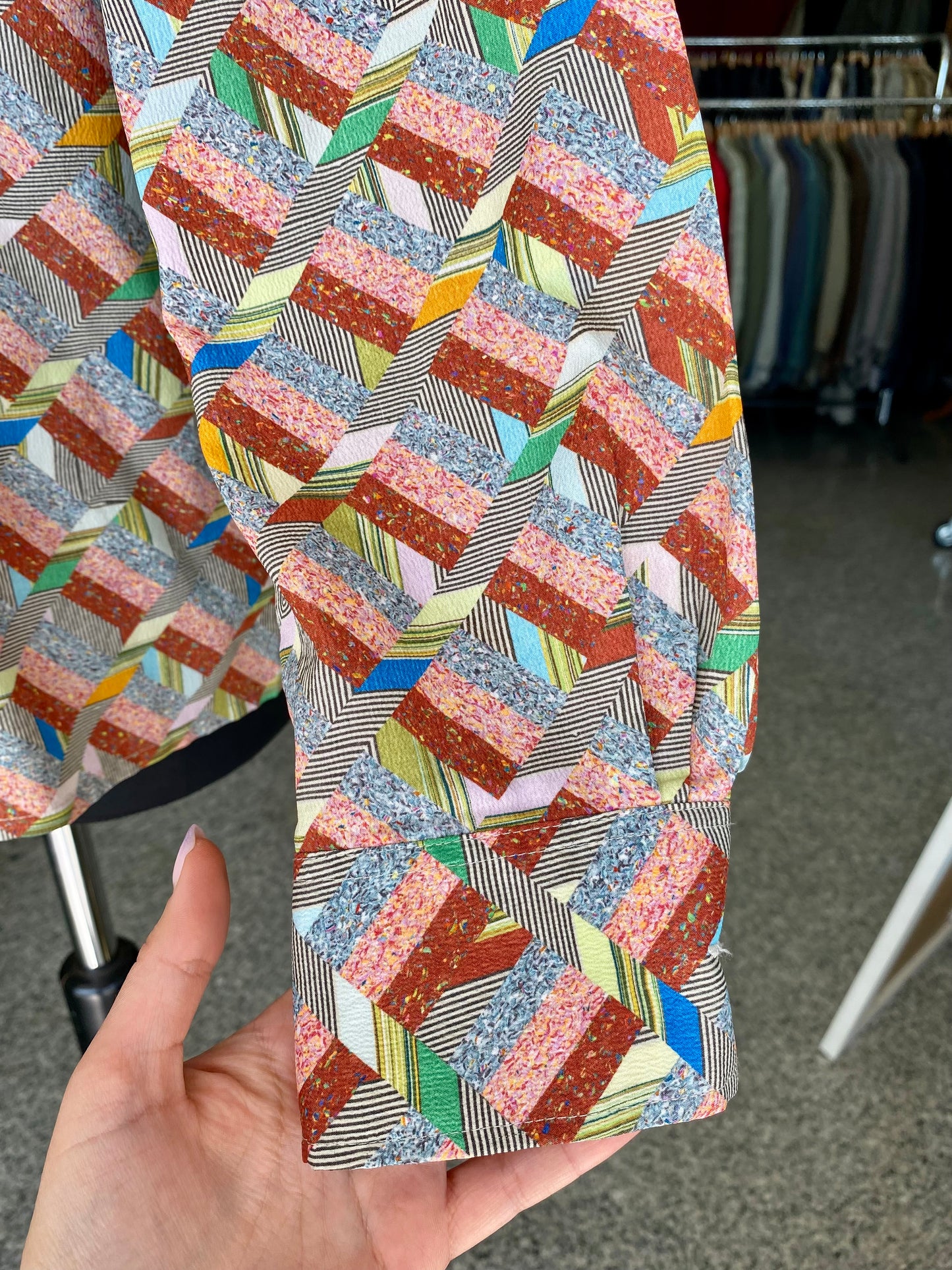 Camicia anni ‘70 effetto patchwork - TG. 42/44