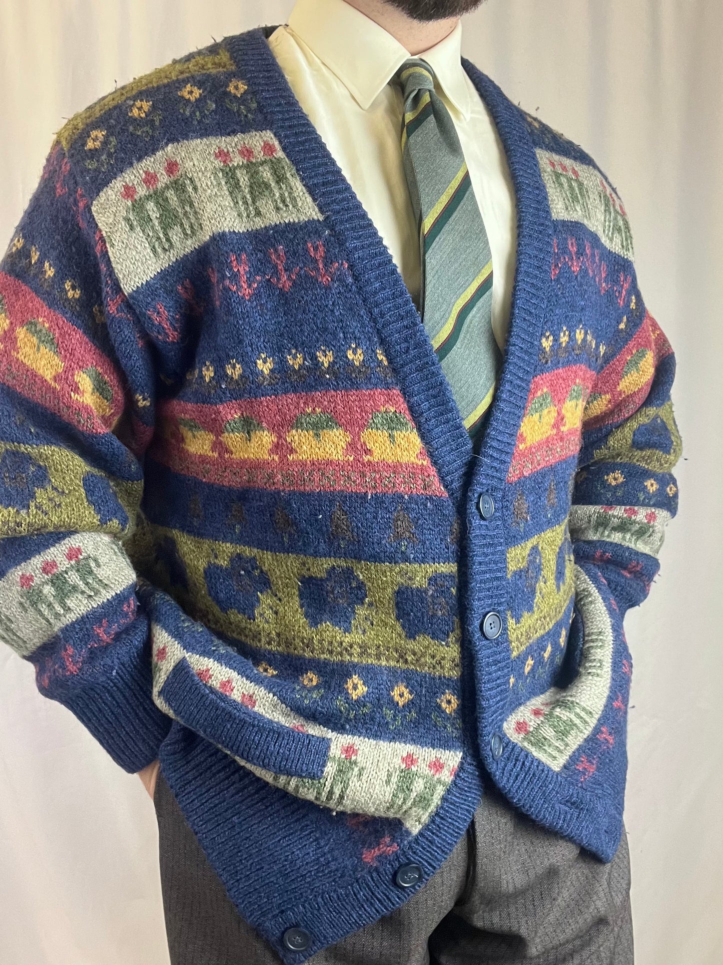 Cardigan anni '80 L-XL