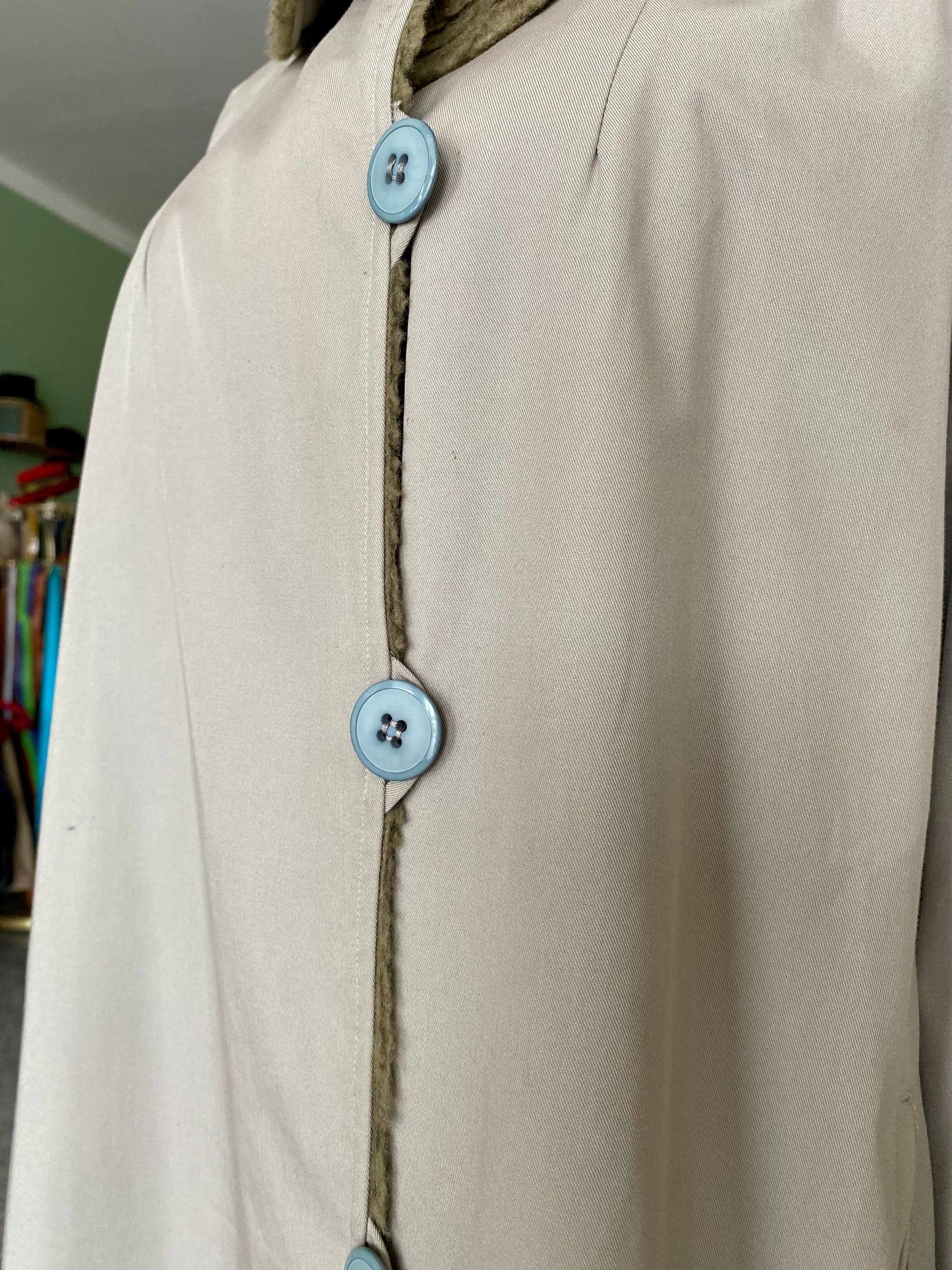 Trench foderato in eco pelliccia - TG. 40/42/44