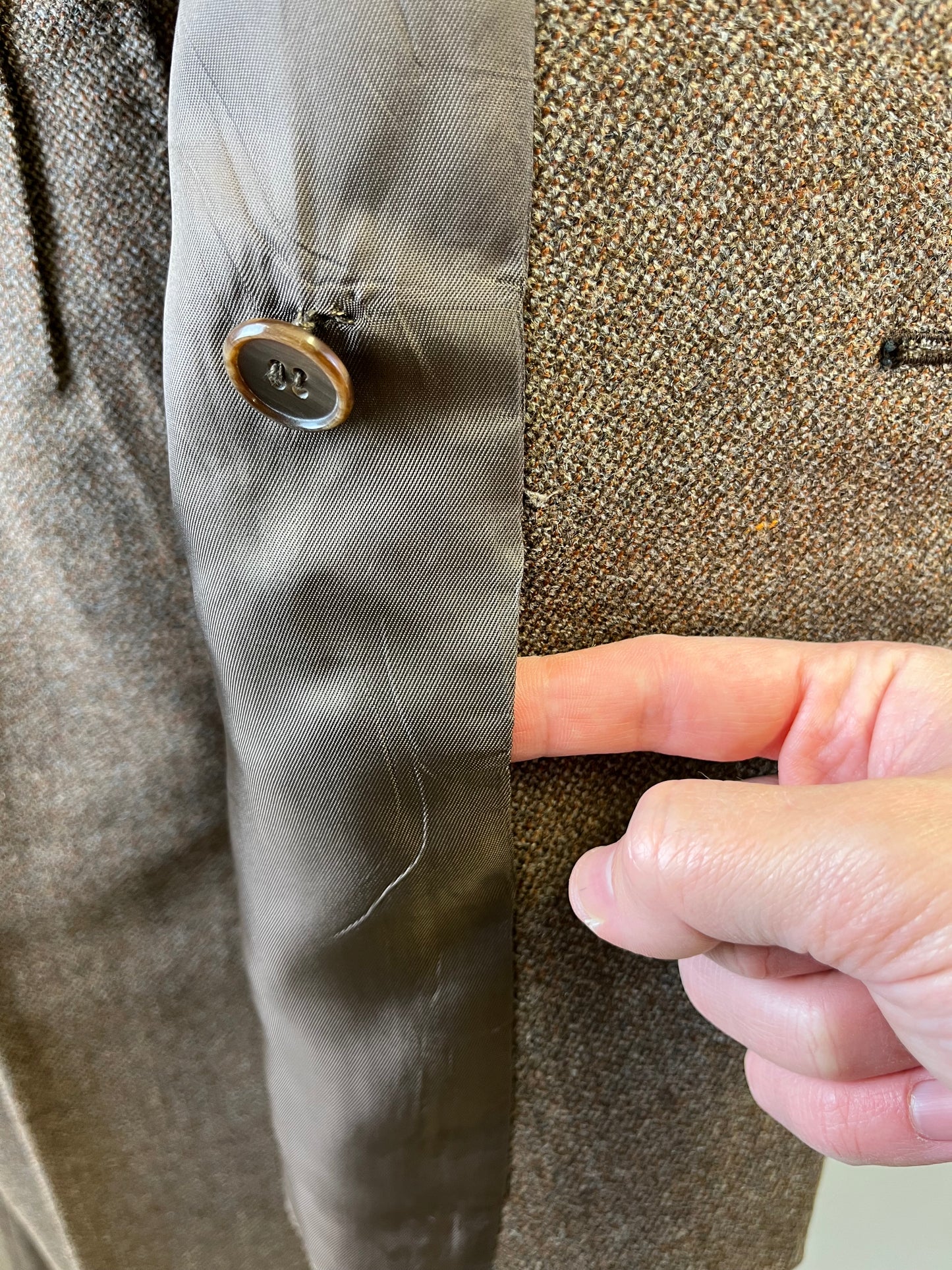 Completo anni '80 tweed tg.44