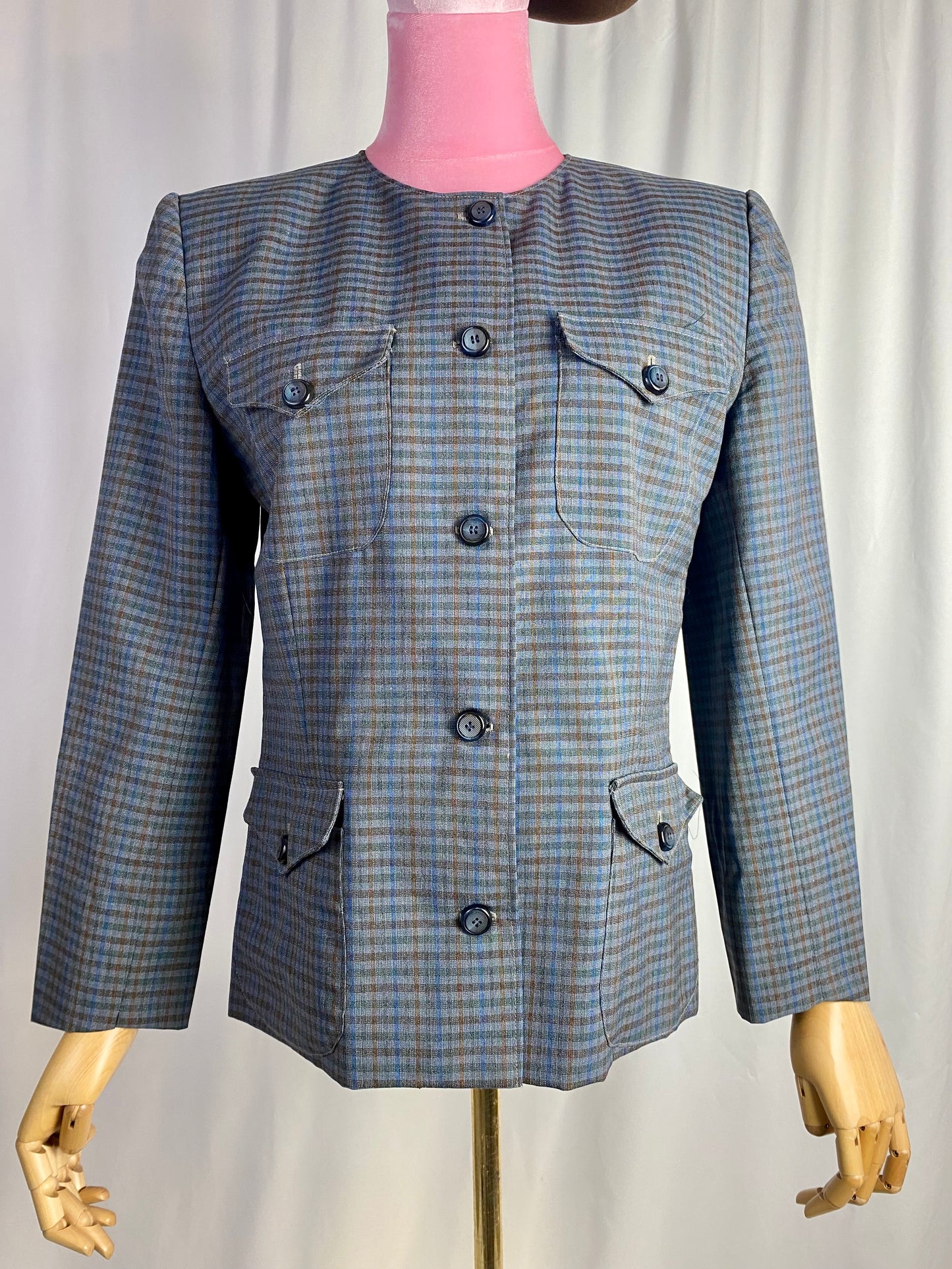 Giacca fantasia check - TG. 40/42
