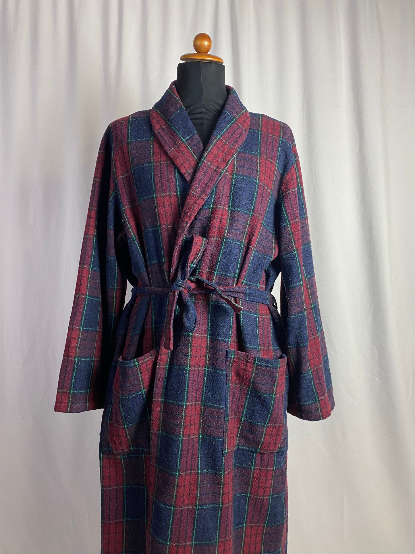 Vestaglia da camera a quadri L-XL