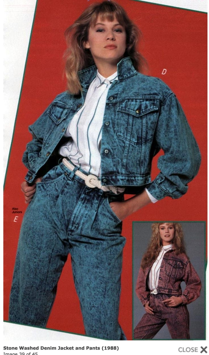 Completo denim giallo anni ‘90 - TG. 38