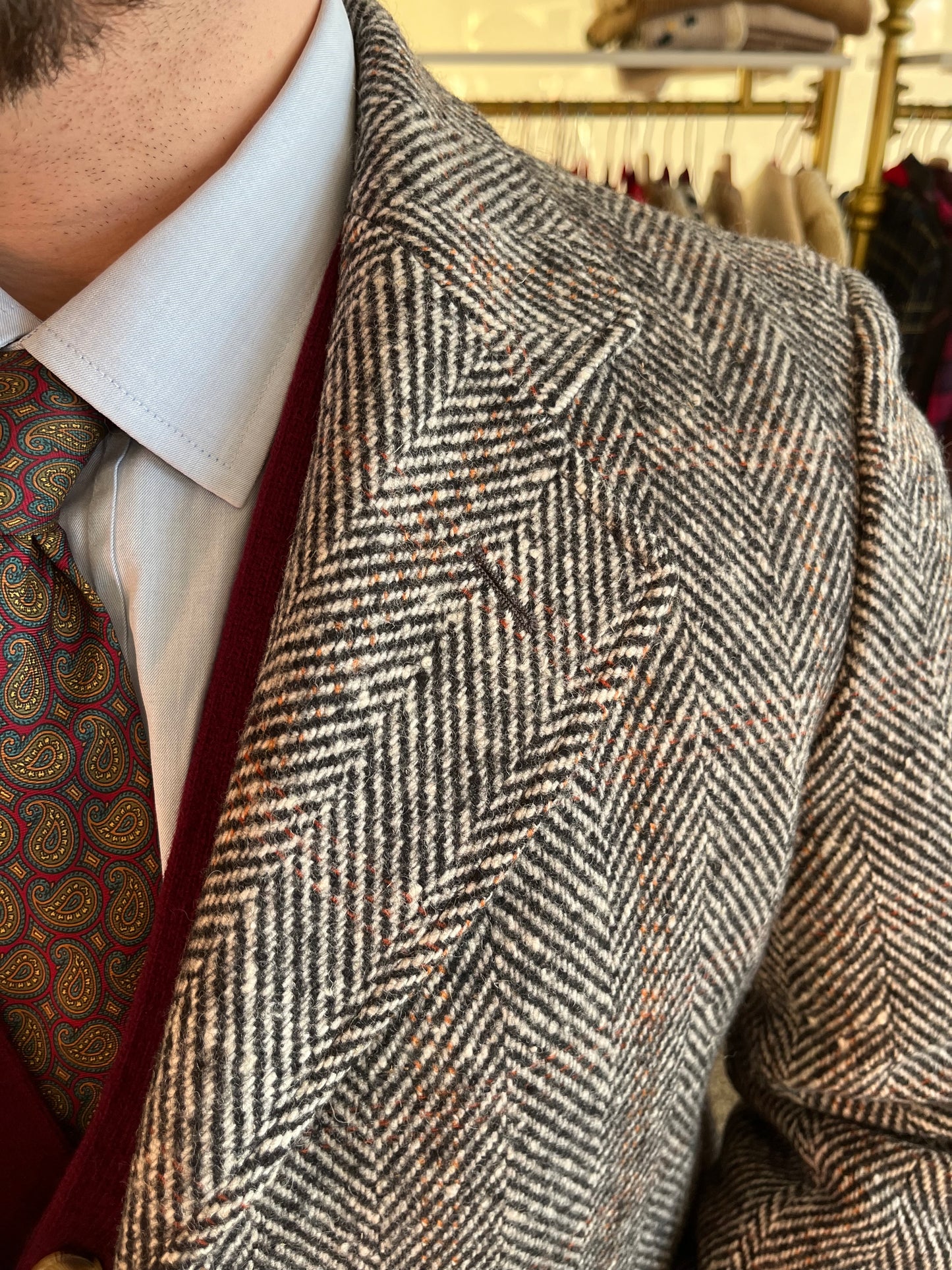Cappotto tweed anni '70 tg. 44