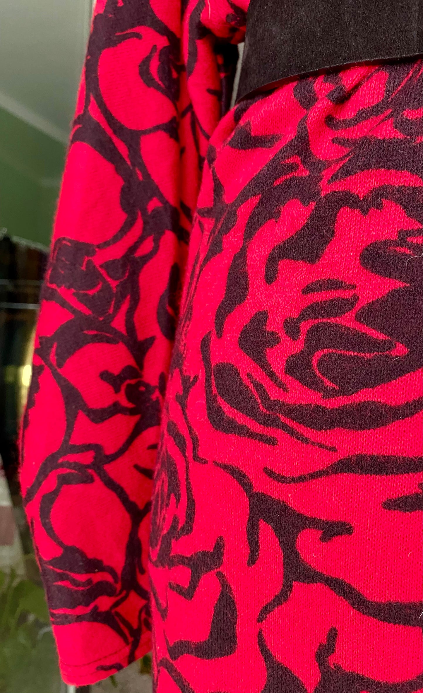 Abito in maglia di lana con rose - TG. 40/42/44