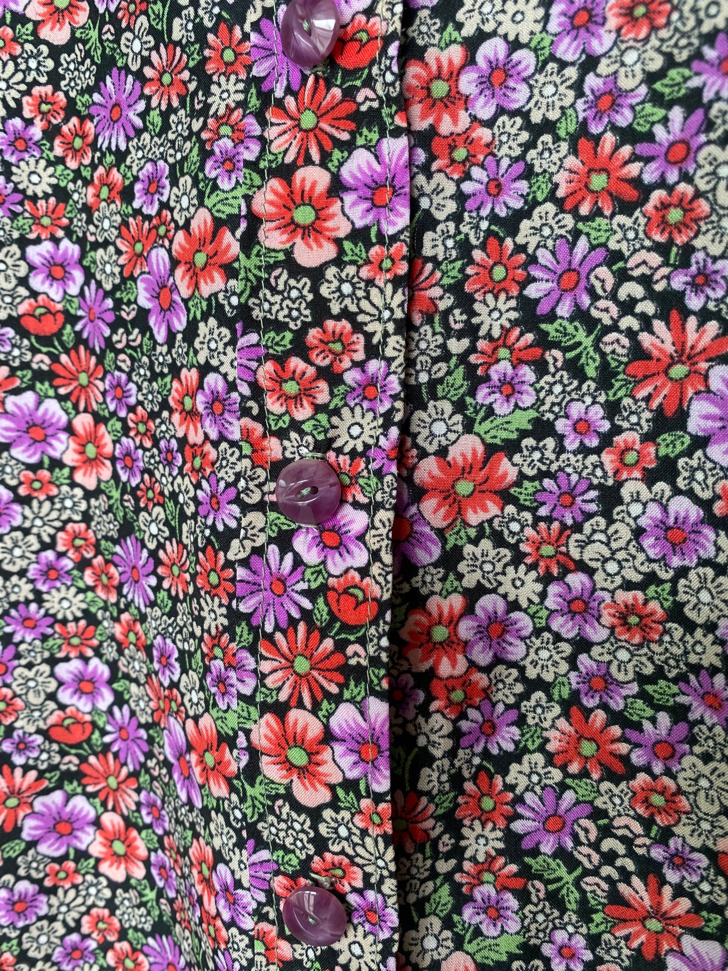 Camicia anni ‘70 stampa floreale - TG. 44 circa