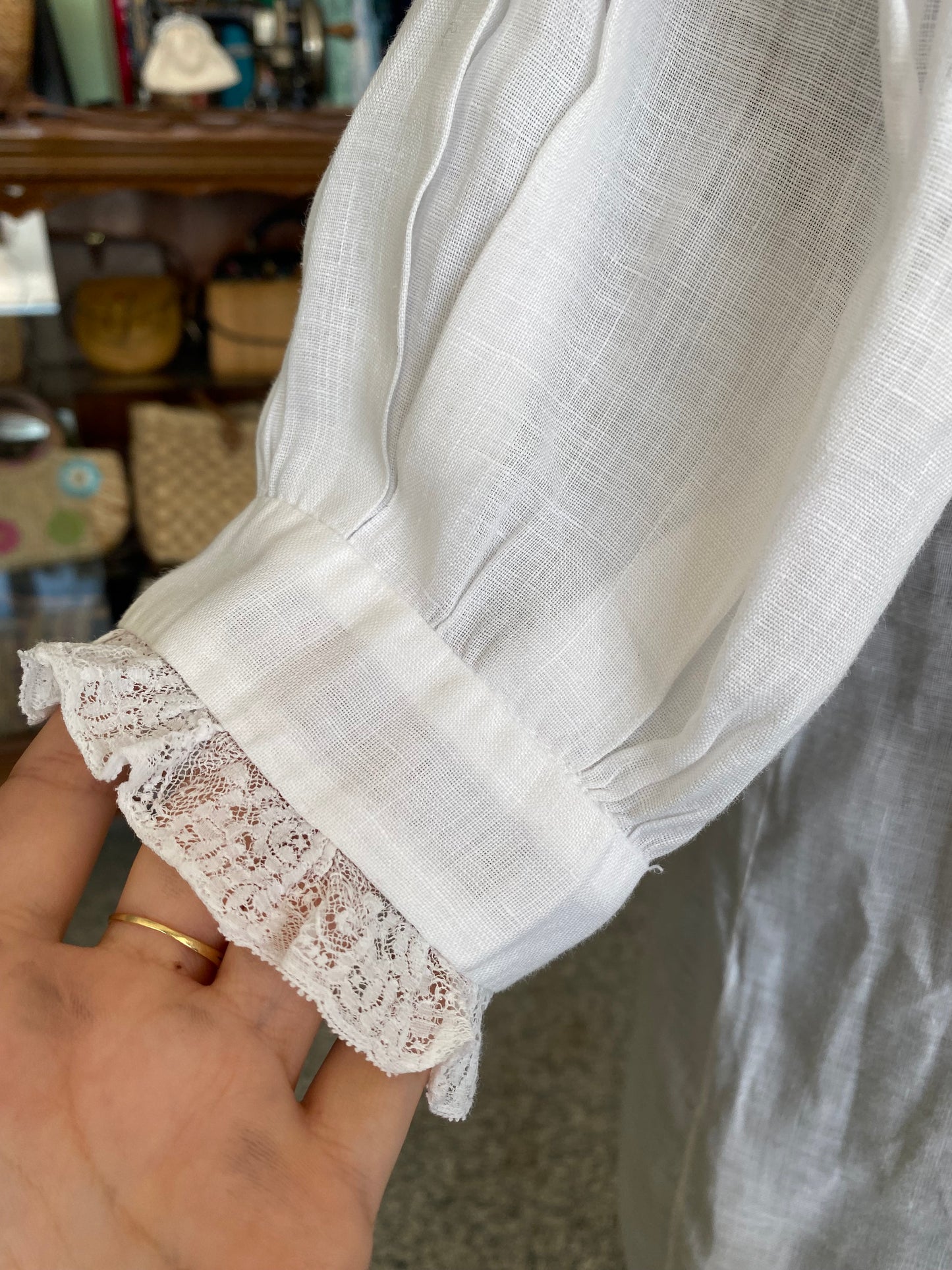 Camicia in garza di cotone anni ‘40 - TG. 38/40